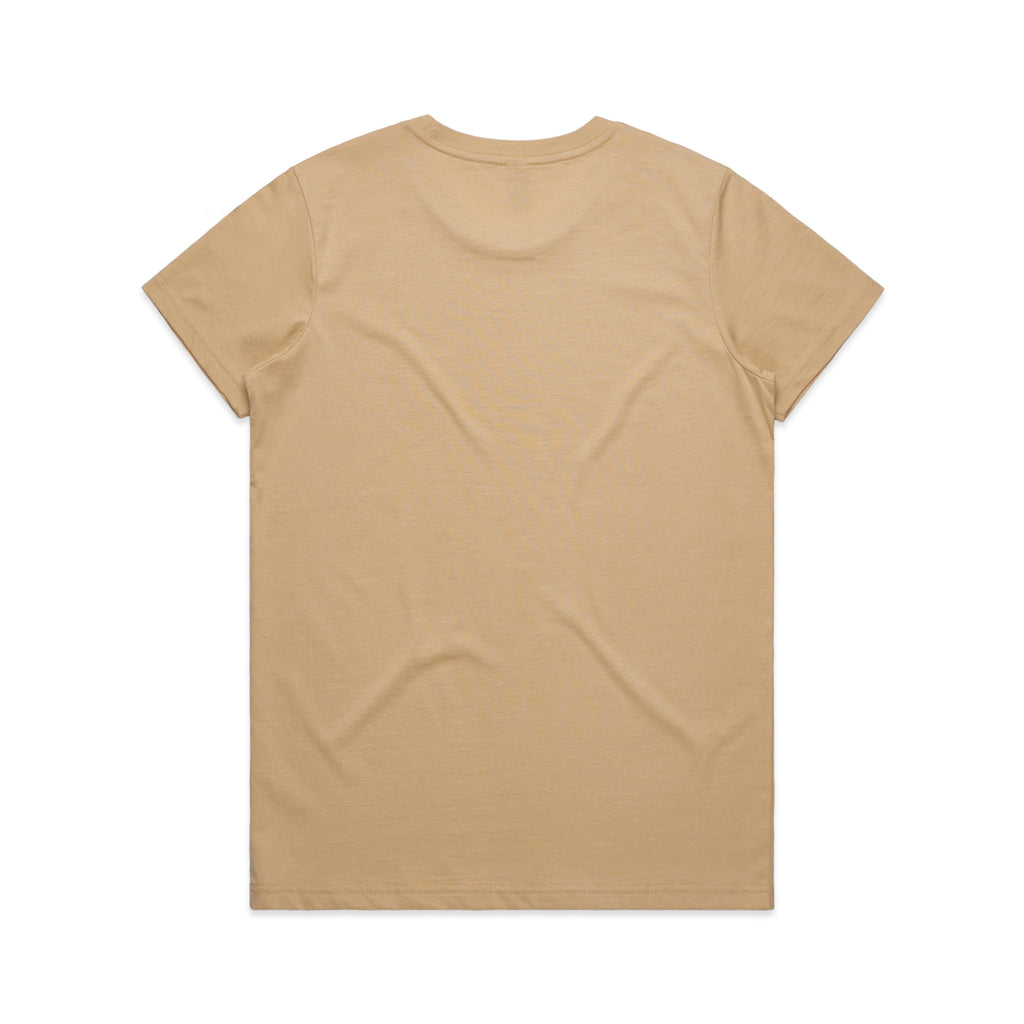Ascolour Wos Maple Tee 4001 Maple Tee Tan Back - Custom Printed - Print Blanc