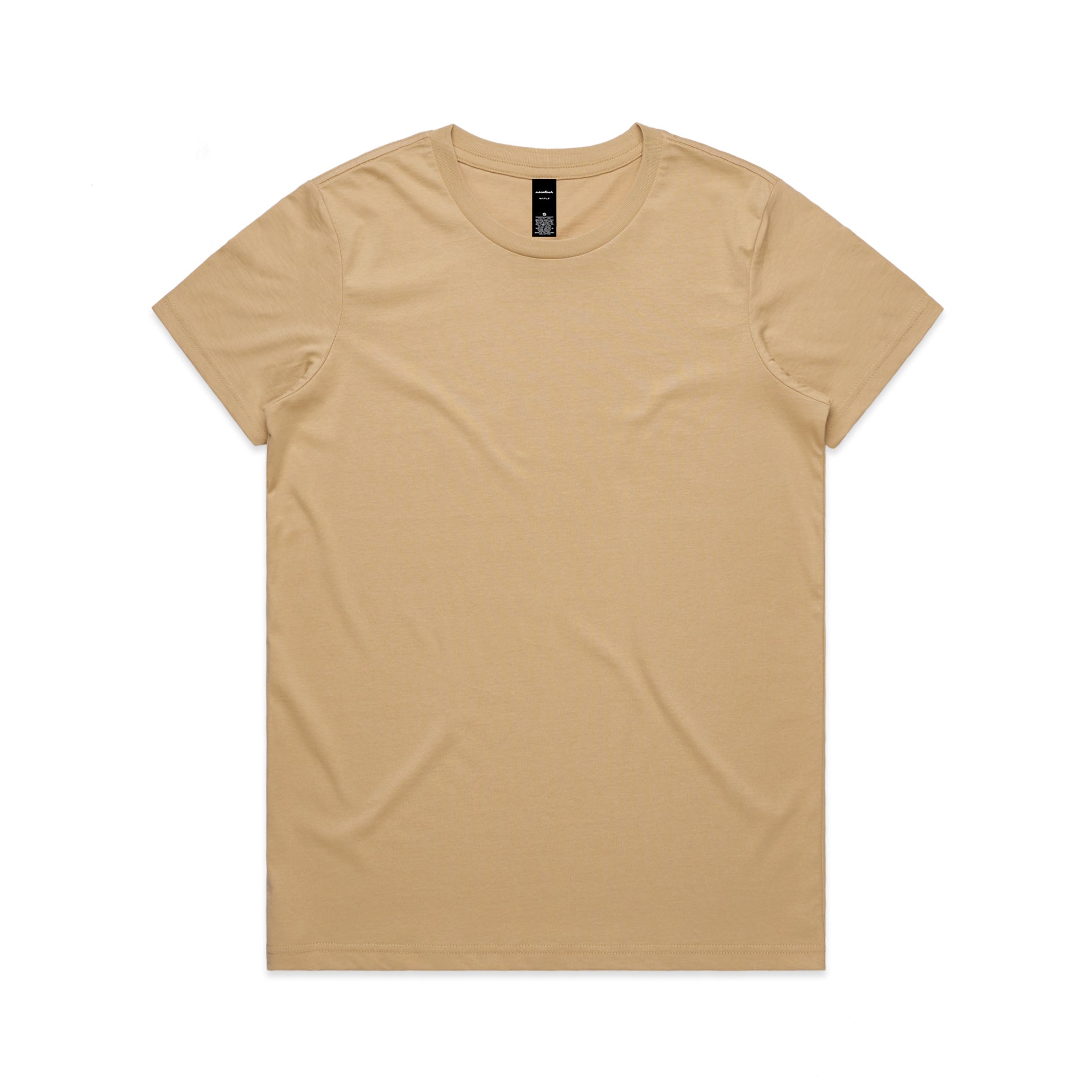 Ascolour Wos Maple Tee 4001 Maple Tee Tan Front - Custom Printed - Print Blanc