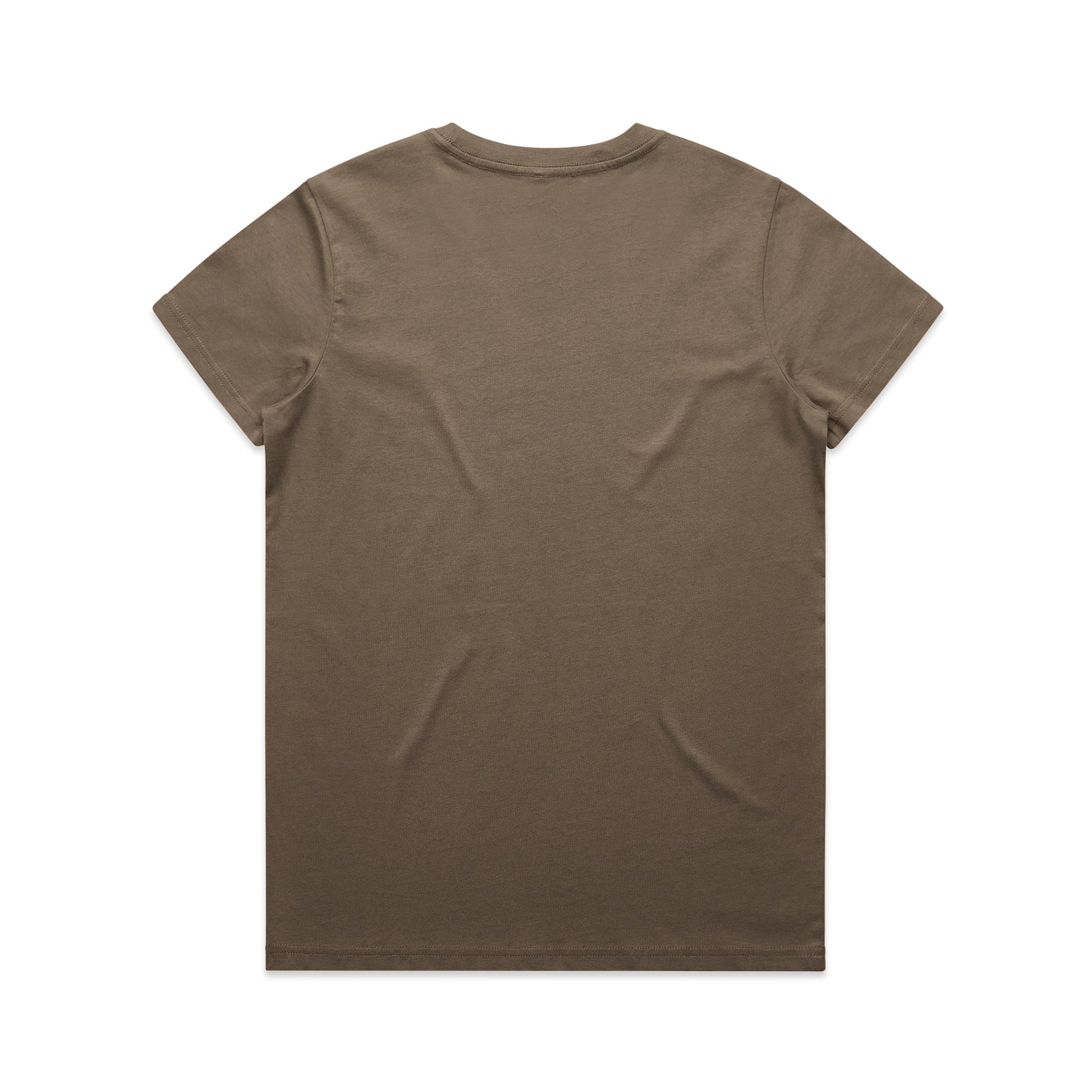 Ascolour Wos Maple Tee 4001 Maple Tee Walnut Back - Custom Printed - Print Blanc