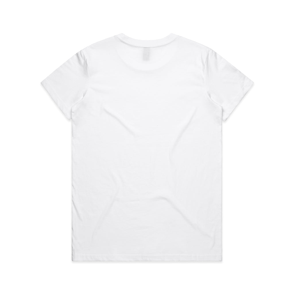 Ascolour Wos Maple Tee 4001 Maple Tee White Back - Custom Printed - Print Blanc
