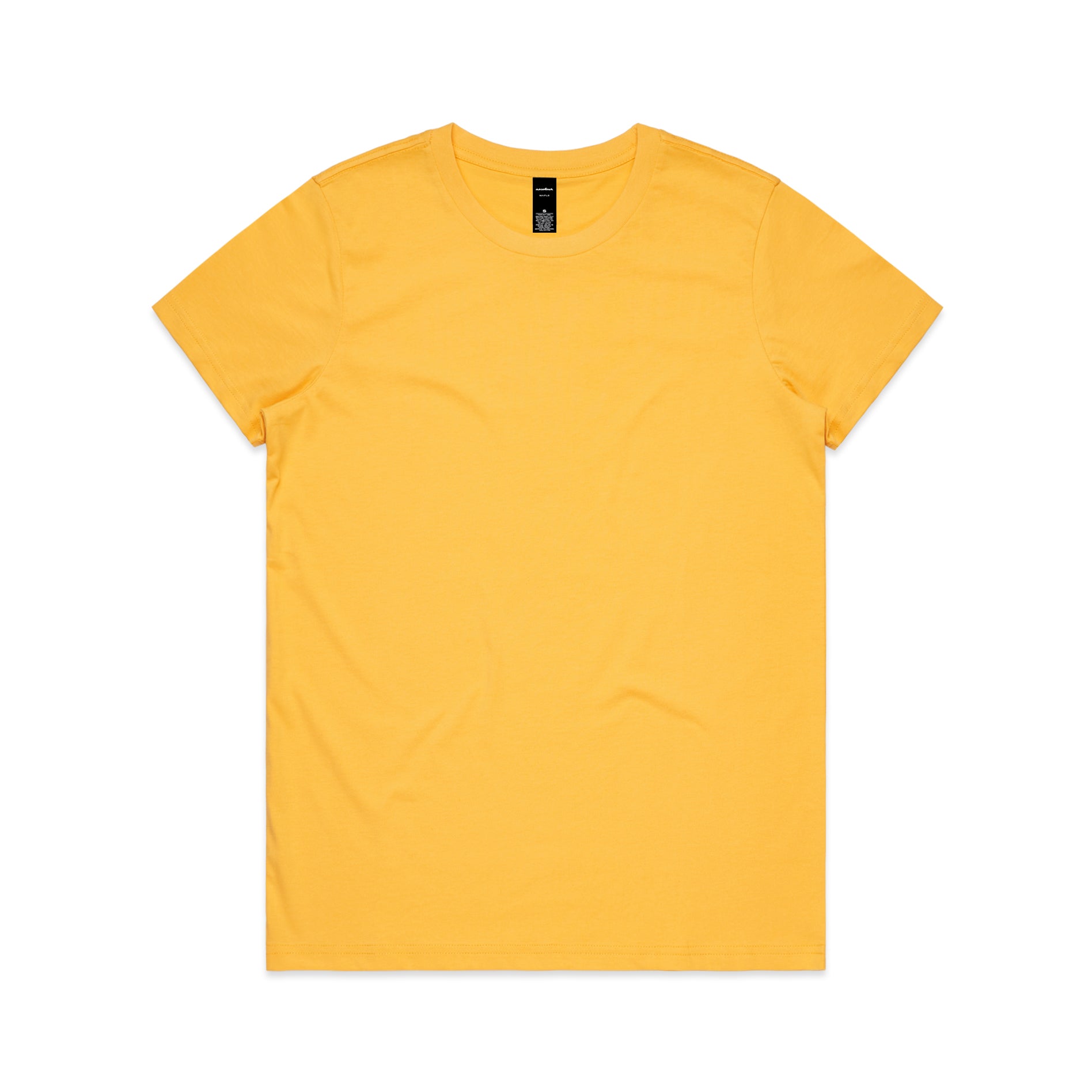 Ascolour Wos Maple Tee 4001 Maple Tee Yellow Front - Custom Printed - Print Blanc