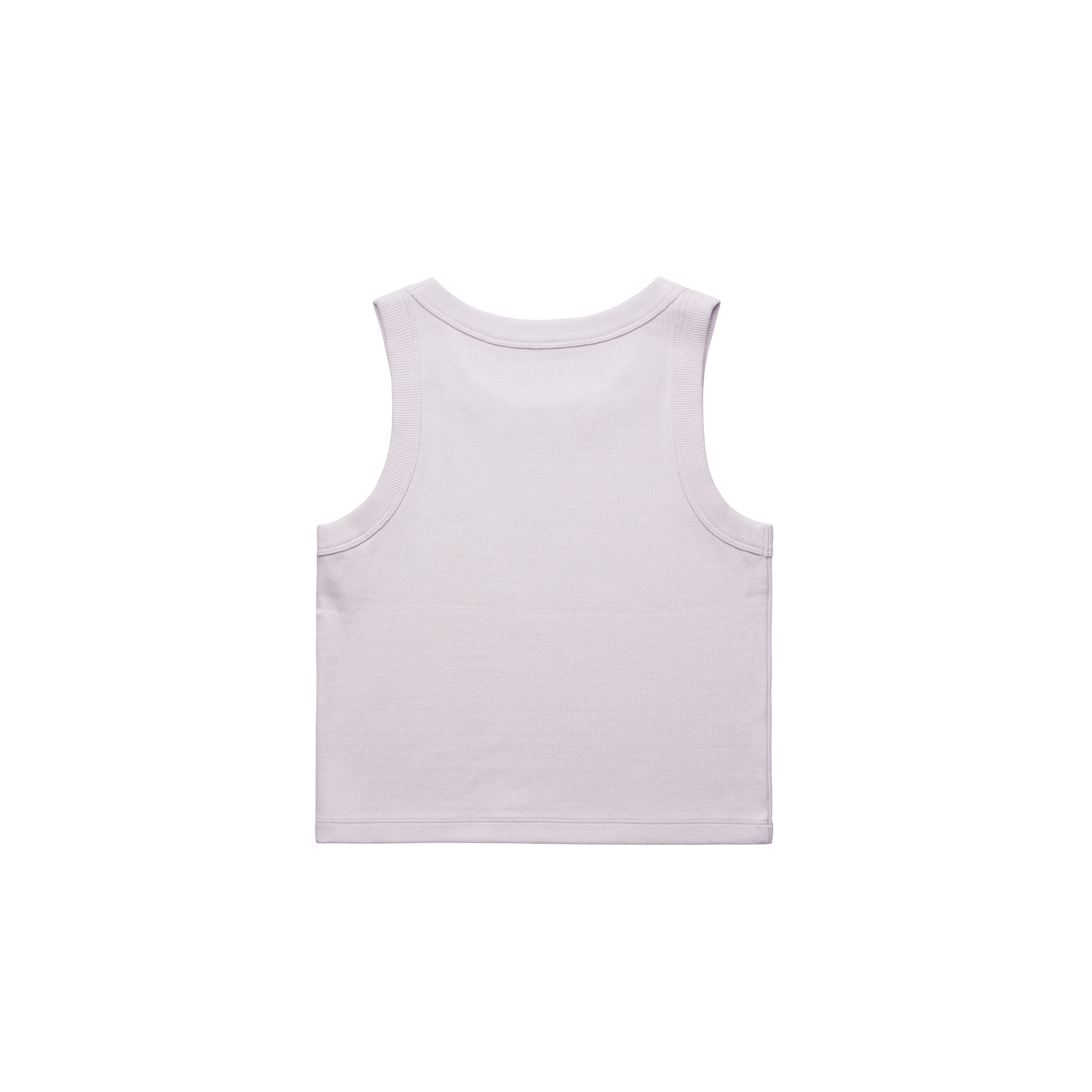 Ascolour Wos Organic Rib Crop Tank 4064G Organic Rib Crop Tank Orchid Back - Custom Printed - Print Blanc