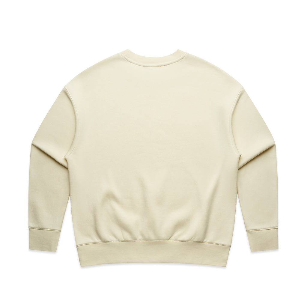 Ascolour Wos Relax Crew 4160 Wos Relax Crew Butter Back - Custom Printed - Print Blanc