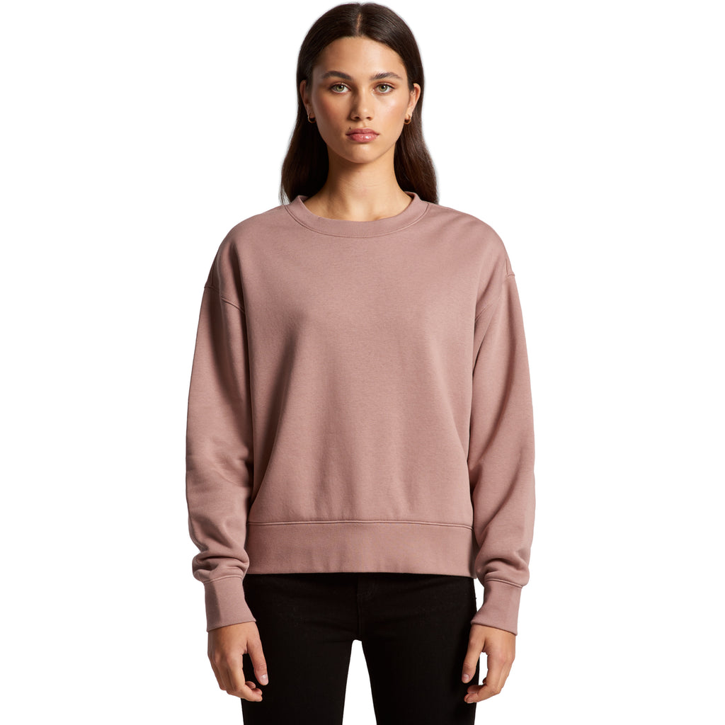 Ascolour Wos Relax Crew 4160 Wos Relax Crew Front - Custom Printed - Print Blanc