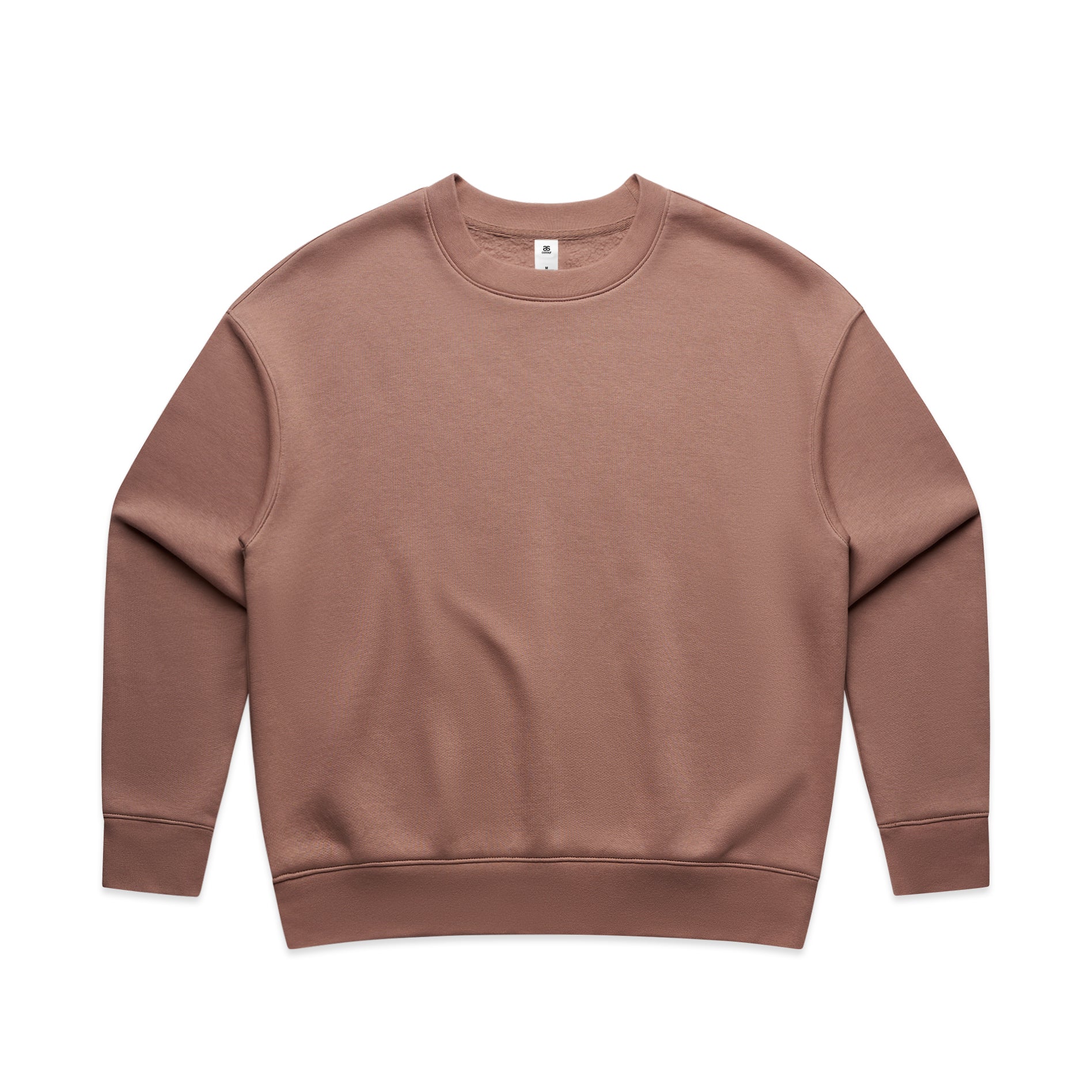 Ascolour Wos Relax Crew 4160 Wos Relax Crew Hazy Pink Front - Custom Printed - Print Blanc