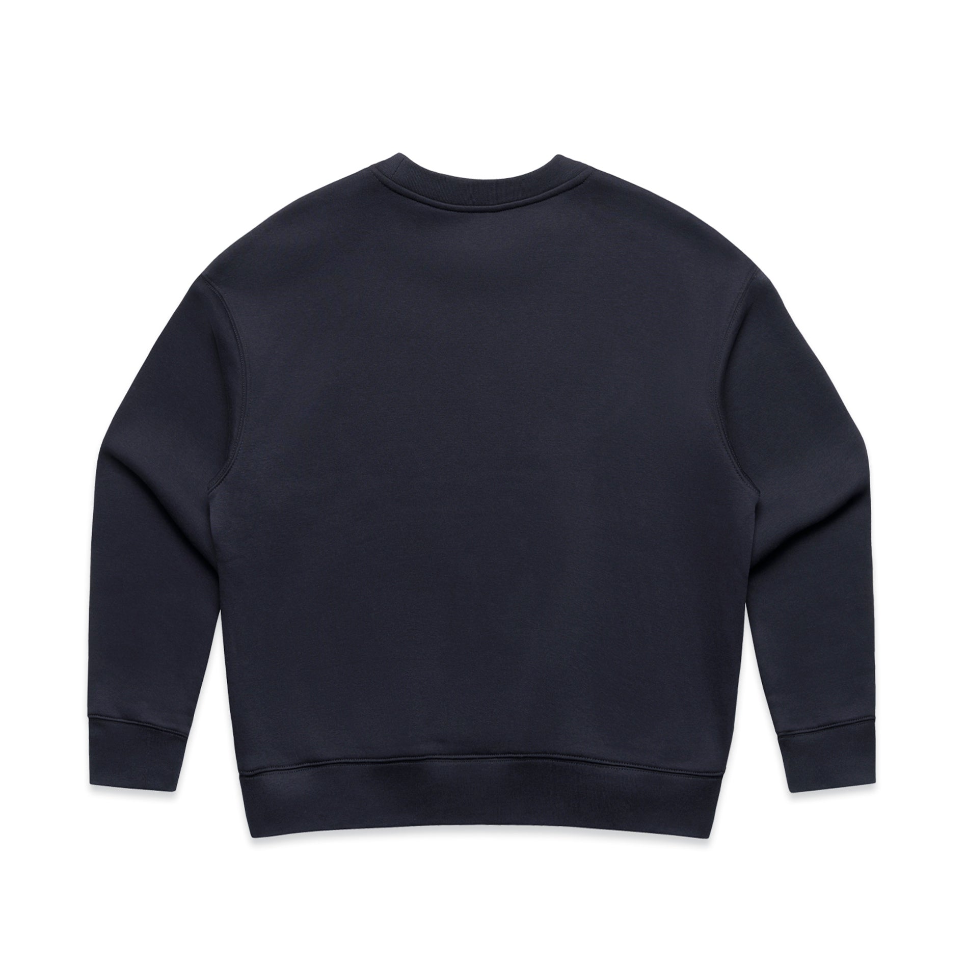 Ascolour Wos Relax Crew 4160 Wos Relax Crew Ink Blue Back - Custom Printed - Print Blanc