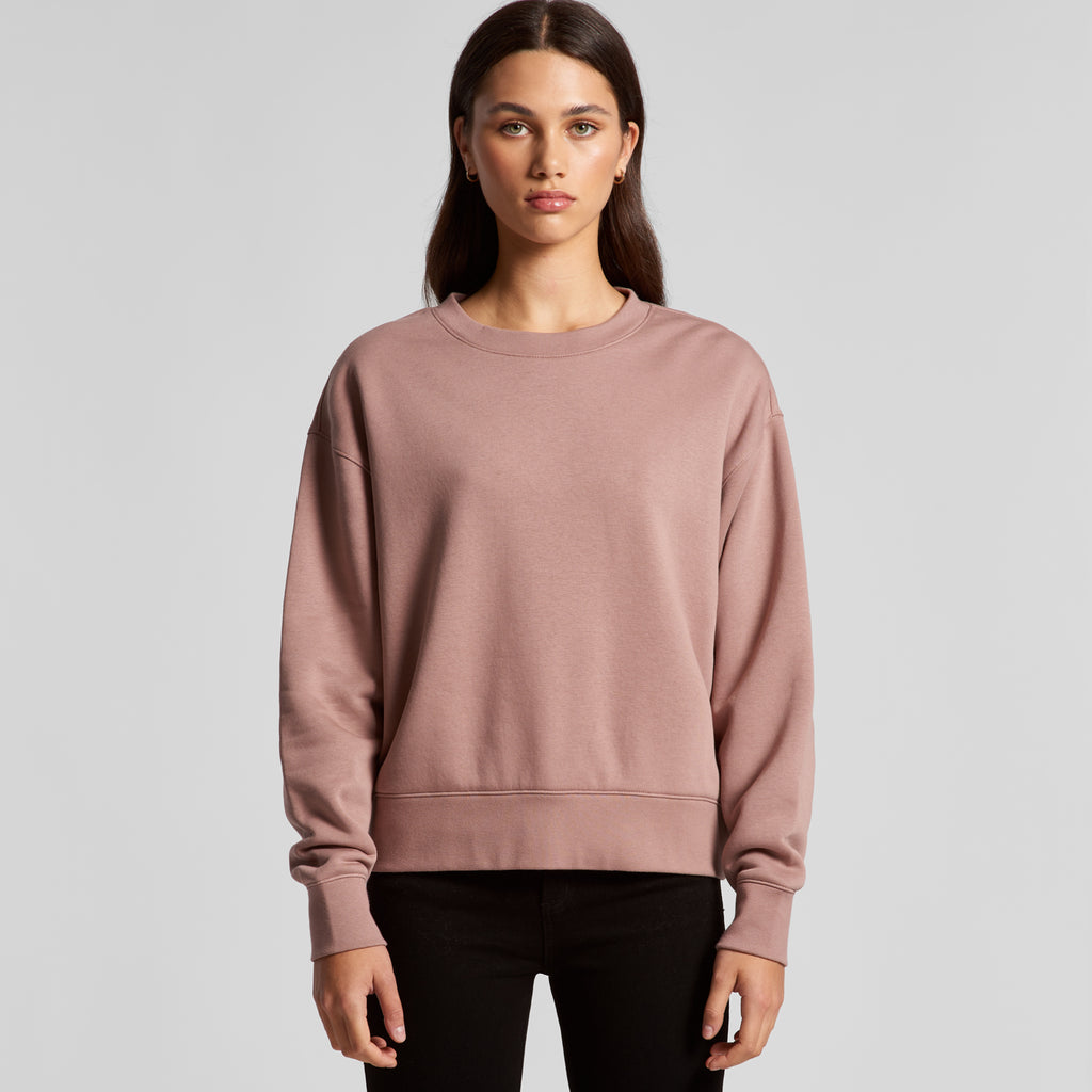 Ascolour Wos Relax Crew 4160 Wos Relax Crew Main Front - Custom Printed - Print Blanc