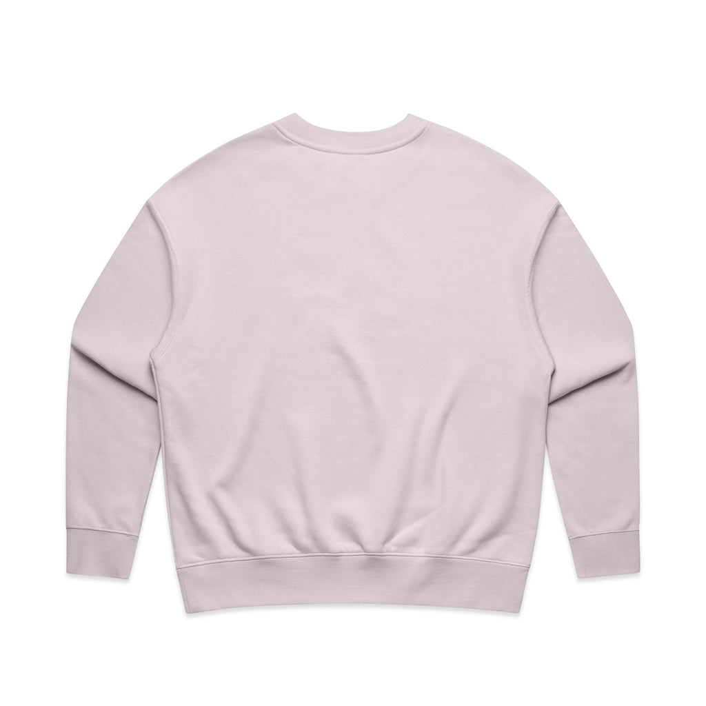 Ascolour Wos Relax Crew 4160 Wos Relax Crew Orchid Back - Custom Printed - Print Blanc