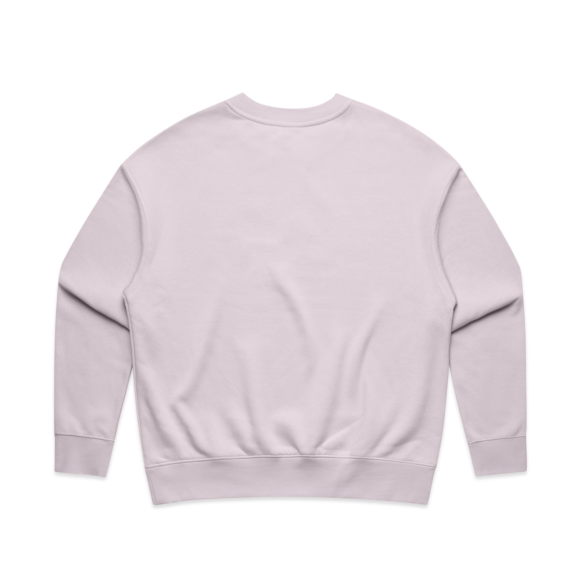 Ascolour Wos Relax Crew 4160 Wos Relax Crew Orchid Back - Custom Printed - Print Blanc