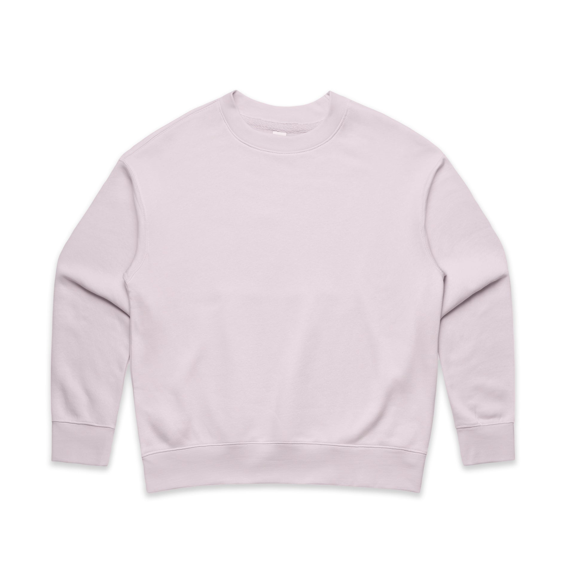 Ascolour Wos Relax Crew 4160 Wos Relax Crew Orchid Front - Custom Printed - Print Blanc