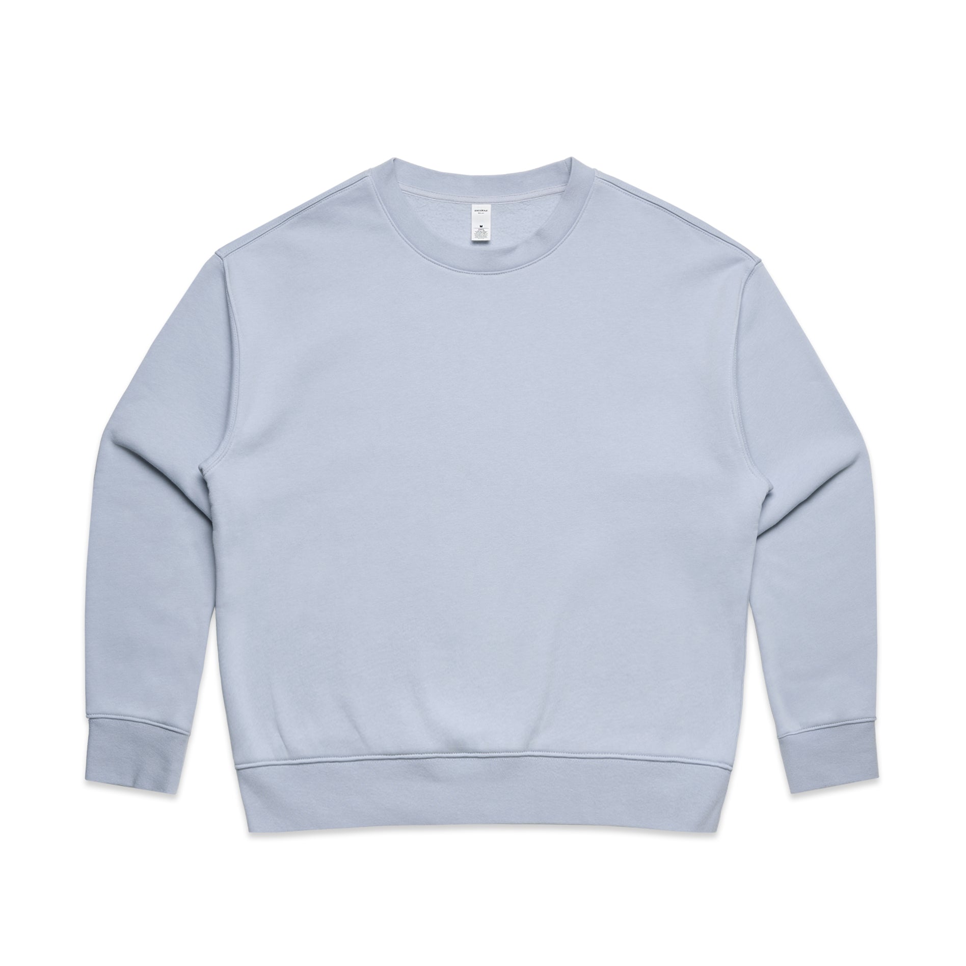 Ascolour Wos Relax Crew 4160 Wos Relax Crew Powder Front - Custom Printed - Print Blanc