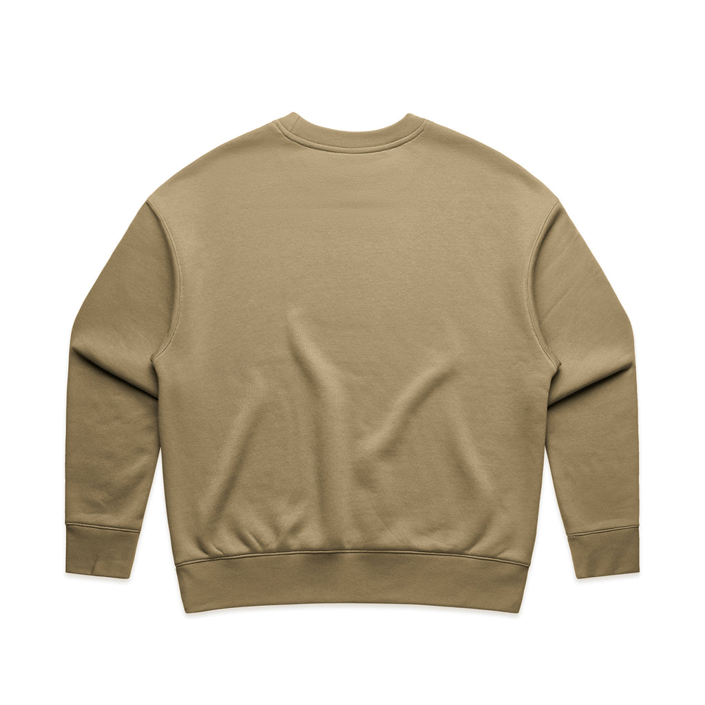 Ascolour Wos Relax Crew 4160 Wos Relax Crew Sand Back - Custom Printed - Print Blanc