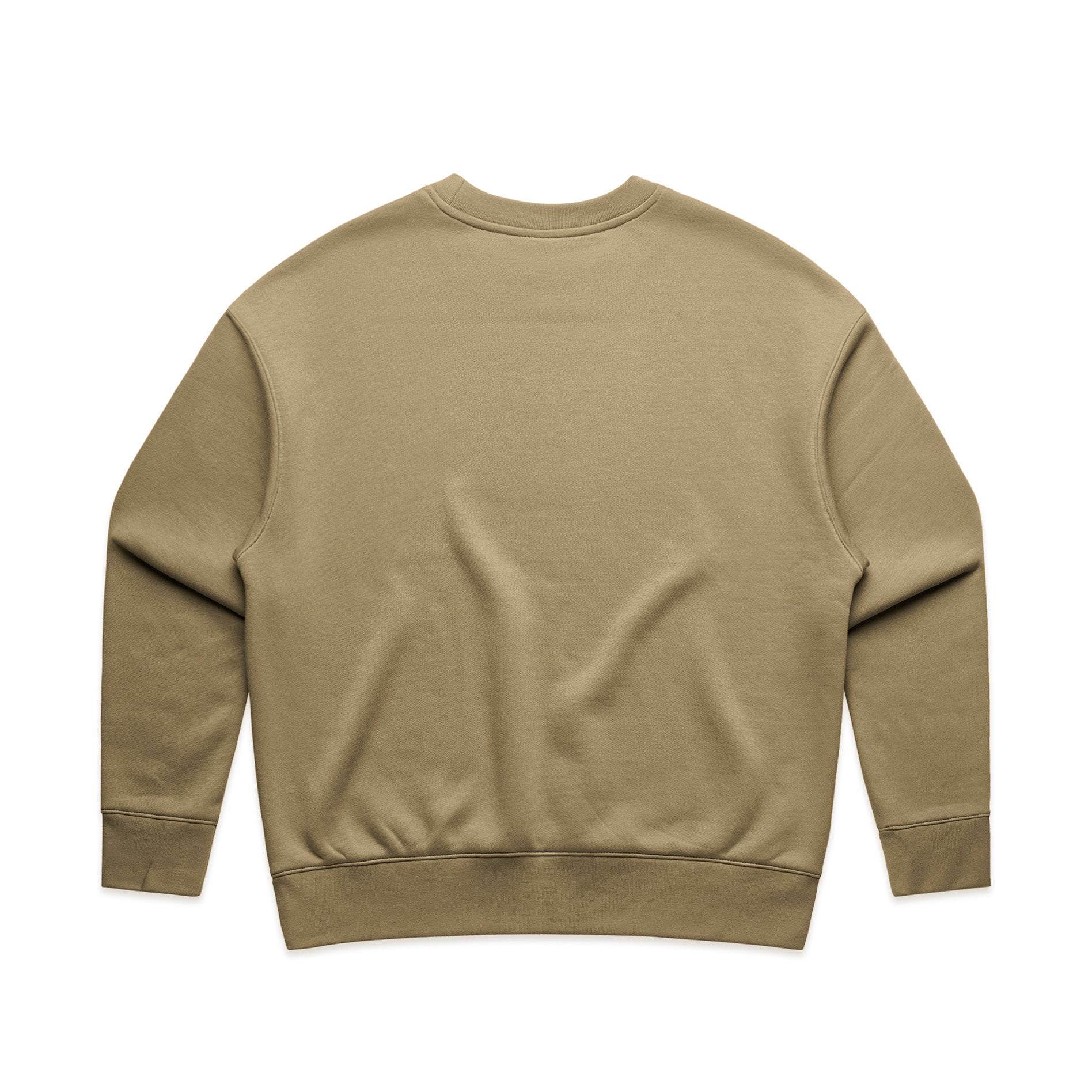 Ascolour Wos Relax Crew 4160 Wos Relax Crew Sand Back - Custom Printed - Print Blanc