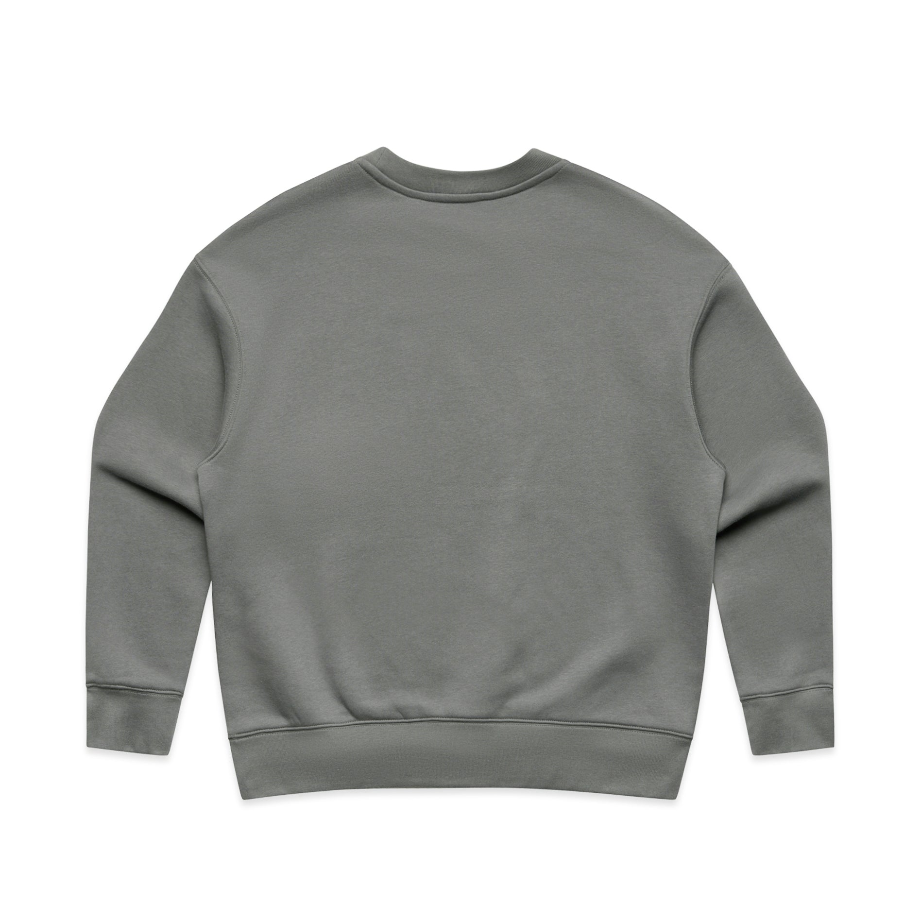 Ascolour Wos Relax Crew 4160 Wos Relax Crew Shadow Back - Custom Printed - Print Blanc