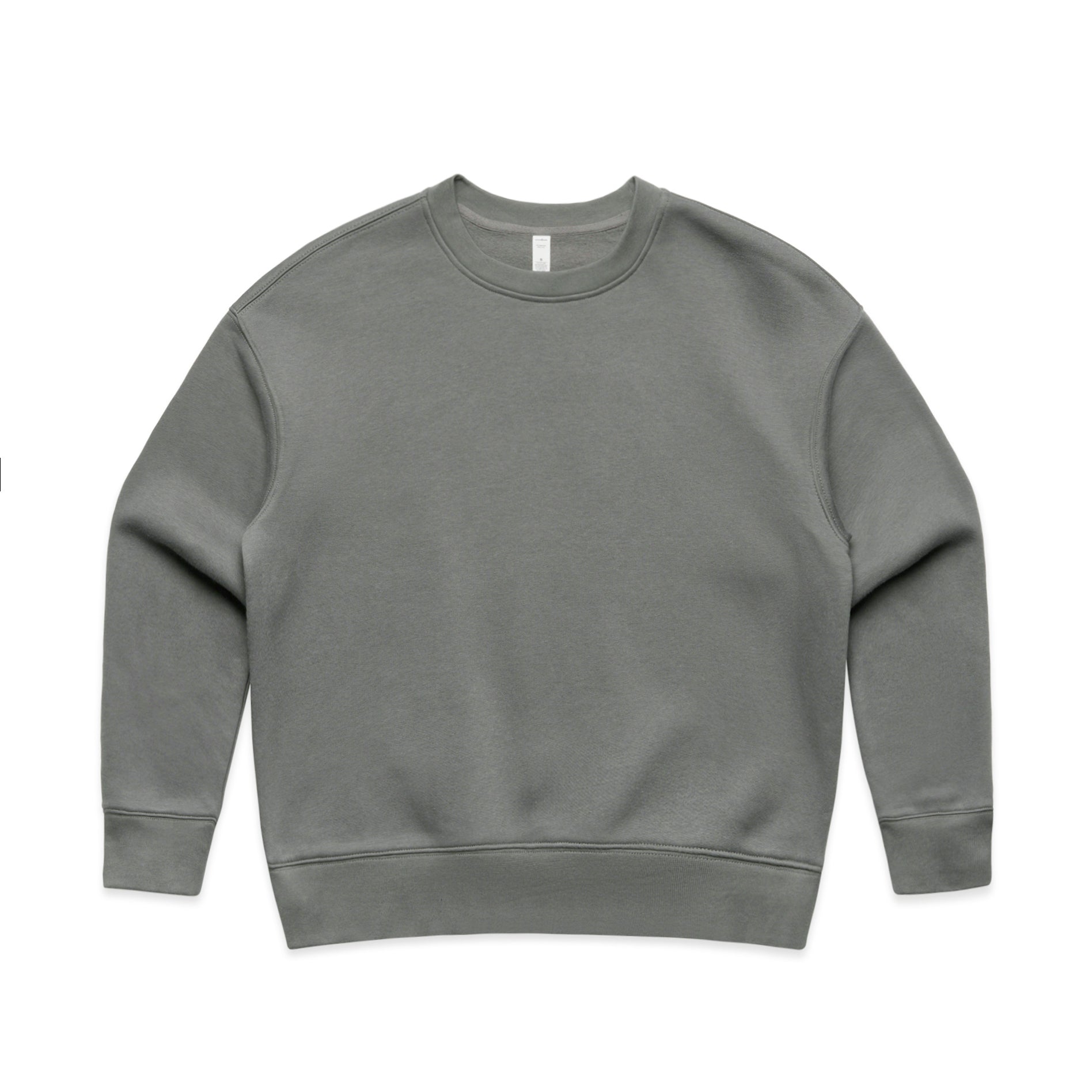 Ascolour Wos Relax Crew 4160 Wos Relax Crew Shadow Front - Custom Printed - Print Blanc