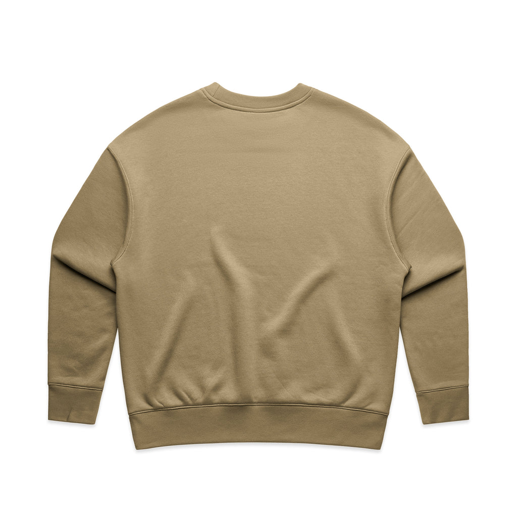 Ascolour Wos Relax Crew 4160 Wos Relax Sand Back - Custom Printed - Print Blanc