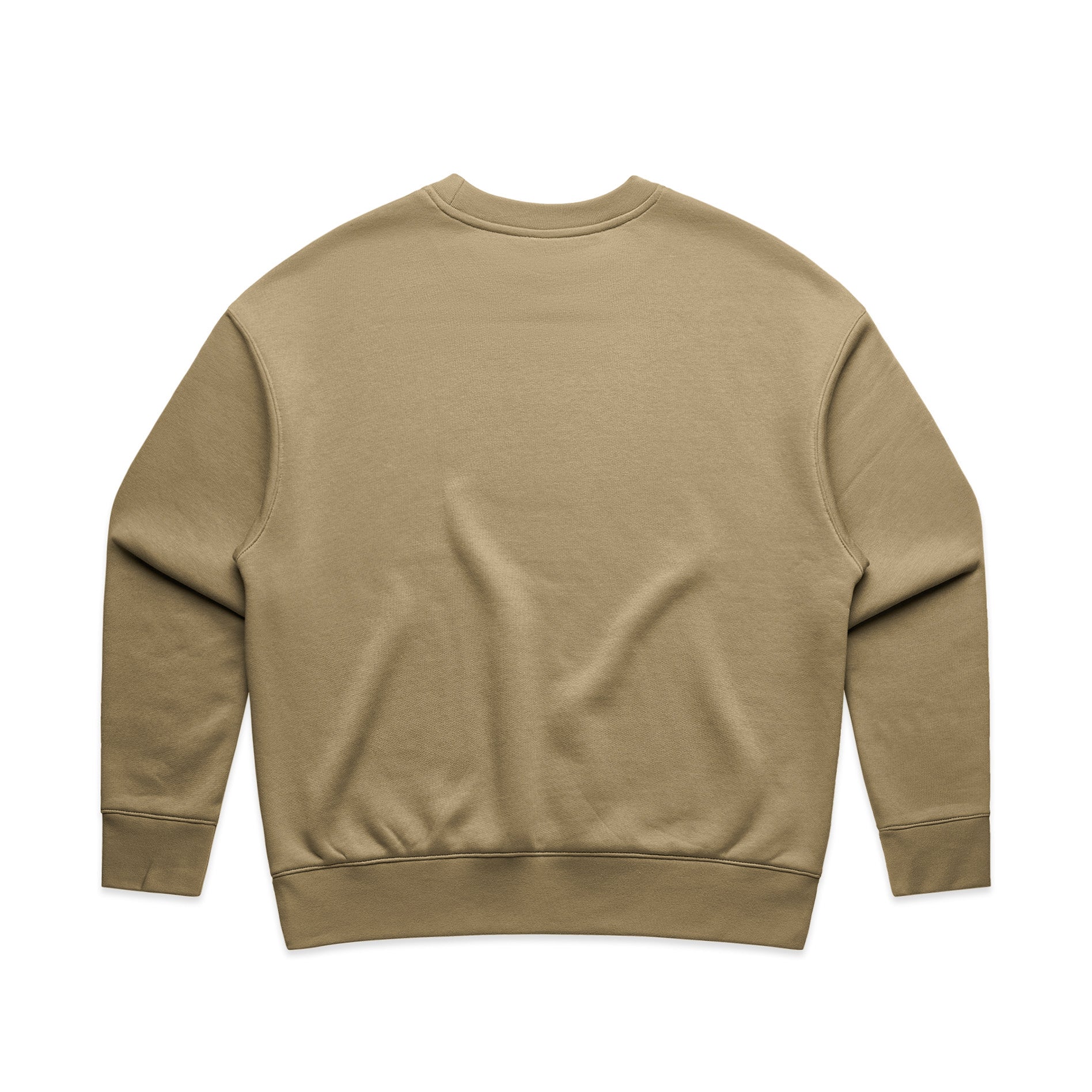 Ascolour Wos Relax Crew 4160 Wos Relax Sand Back - Custom Printed - Print Blanc