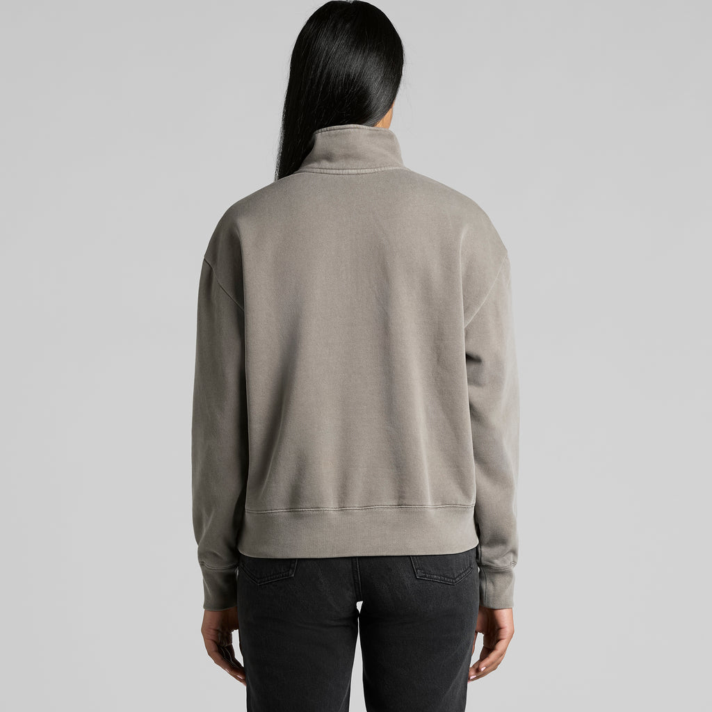 Ascolour Wos Relax Faded Half Zip 4167 Wos Relax Faded Half Zip Back - Custom Printed - Print Blanc