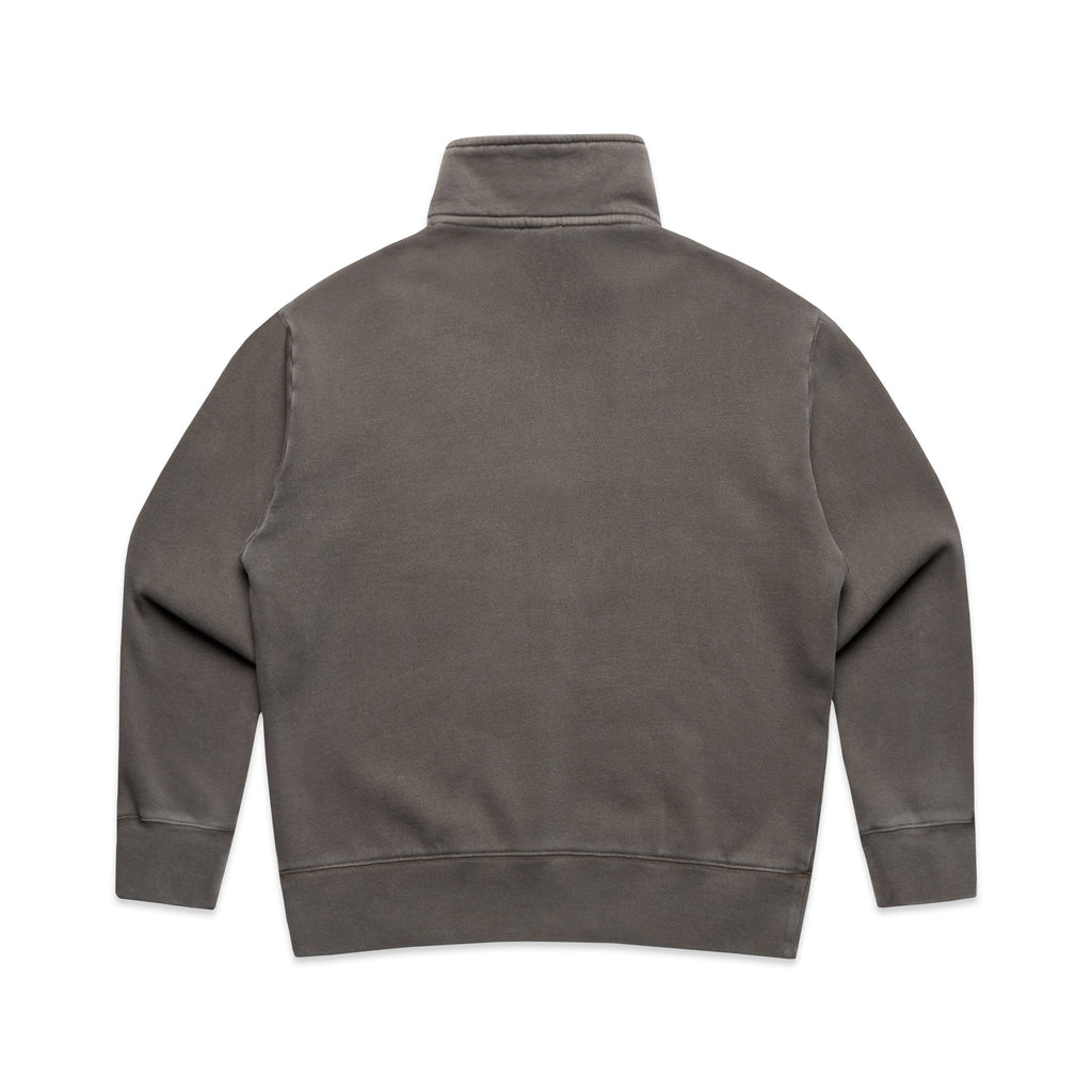 Ascolour Wos Relax Faded Half Zip 4167 Wos Relax Faded Half Zip Faded Grey Back - Custom Printed - Print Blanc