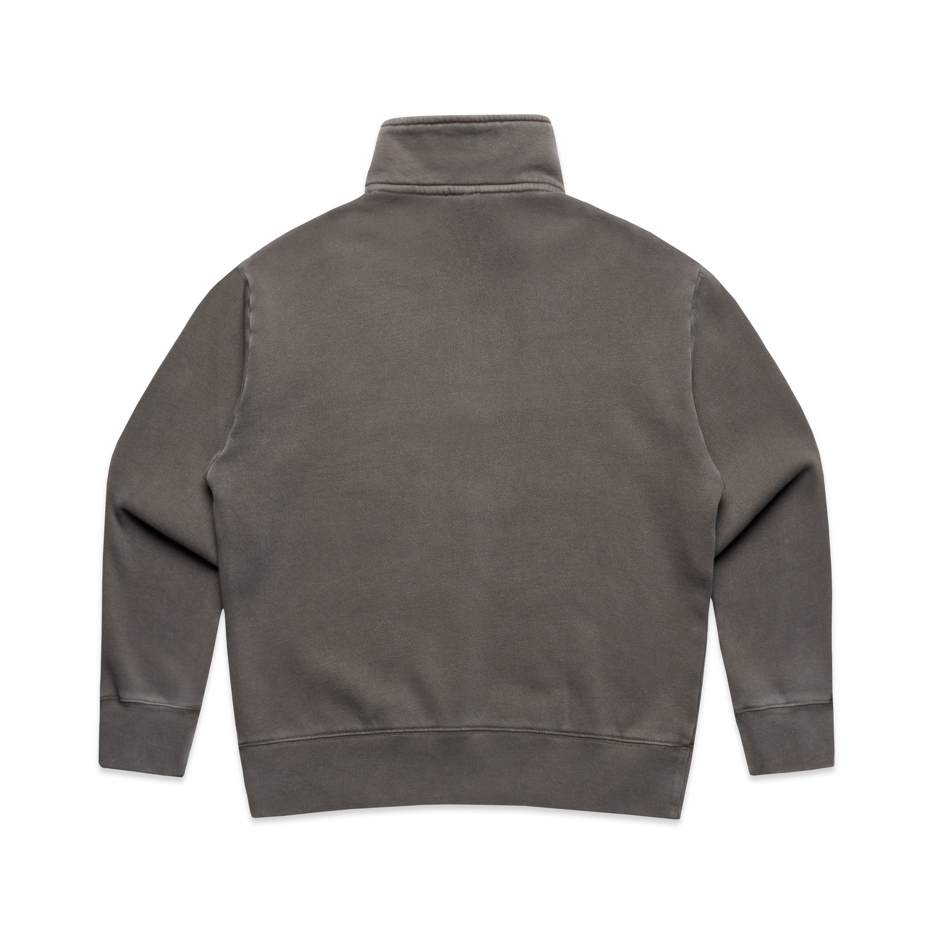 Ascolour Wos Relax Faded Half Zip 4167 Wos Relax Faded Half Zip Faded Grey Back - Custom Printed - Print Blanc