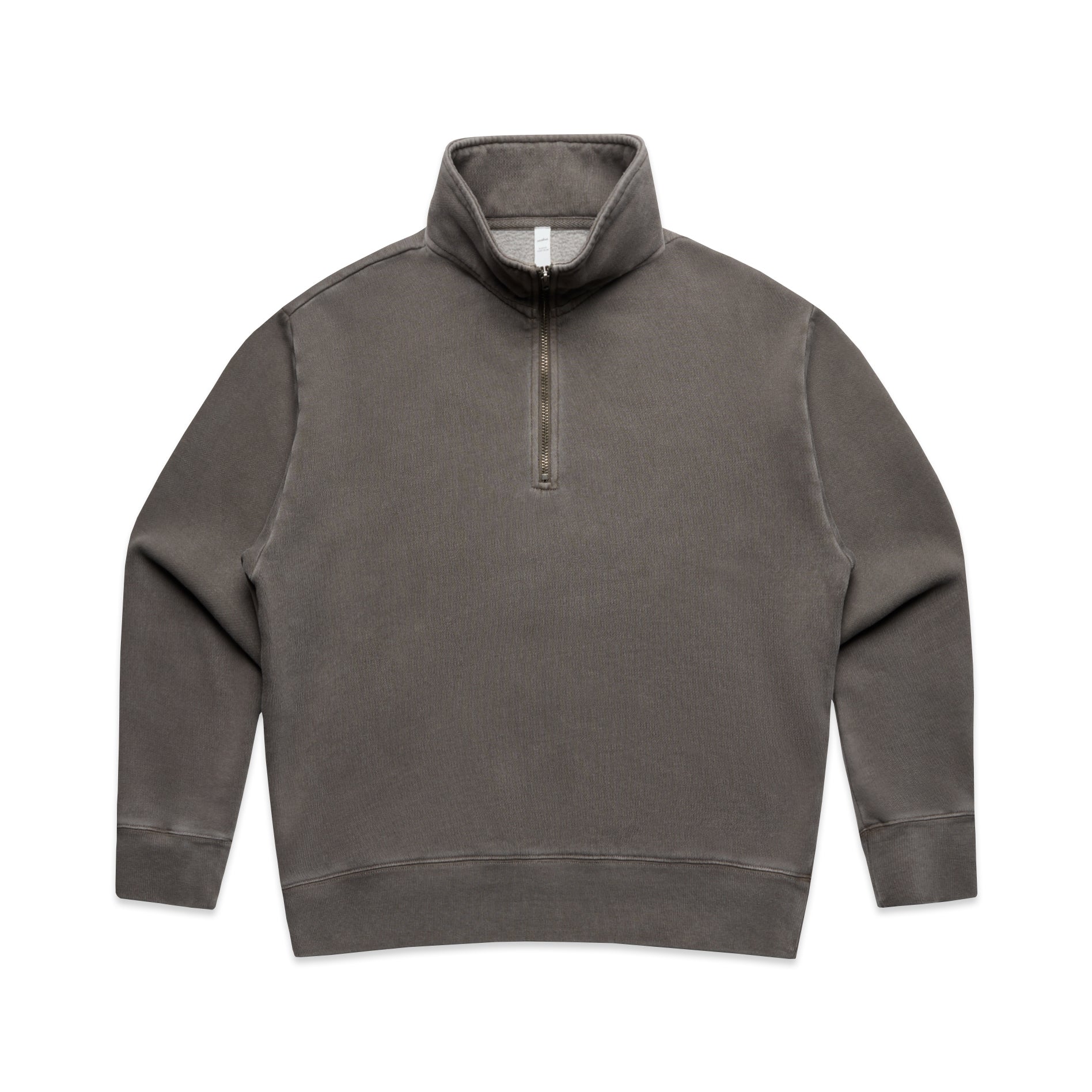 Ascolour Wos Relax Faded Half Zip 4167 Wos Relax Faded Half Zip Faded Grey Front - Custom Printed - Print Blanc