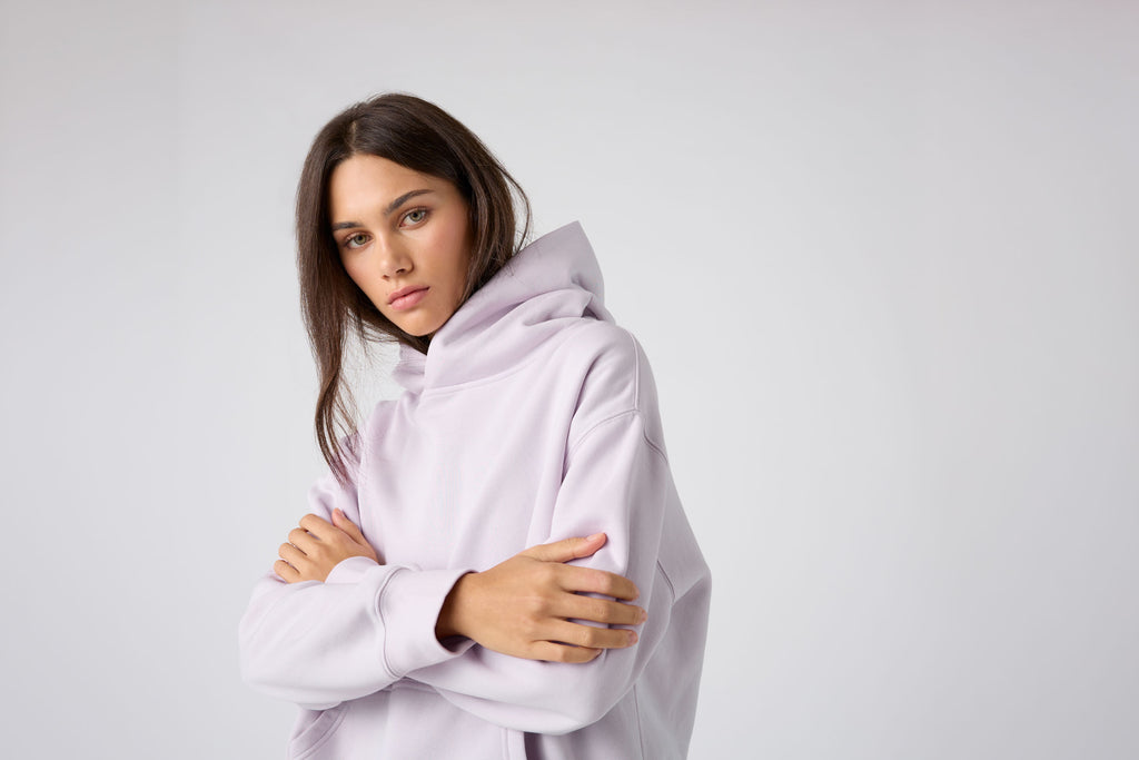 Ascolour Wos Relax Hood 4161 Orchid Model Front - Custom Printed - Print Blanc