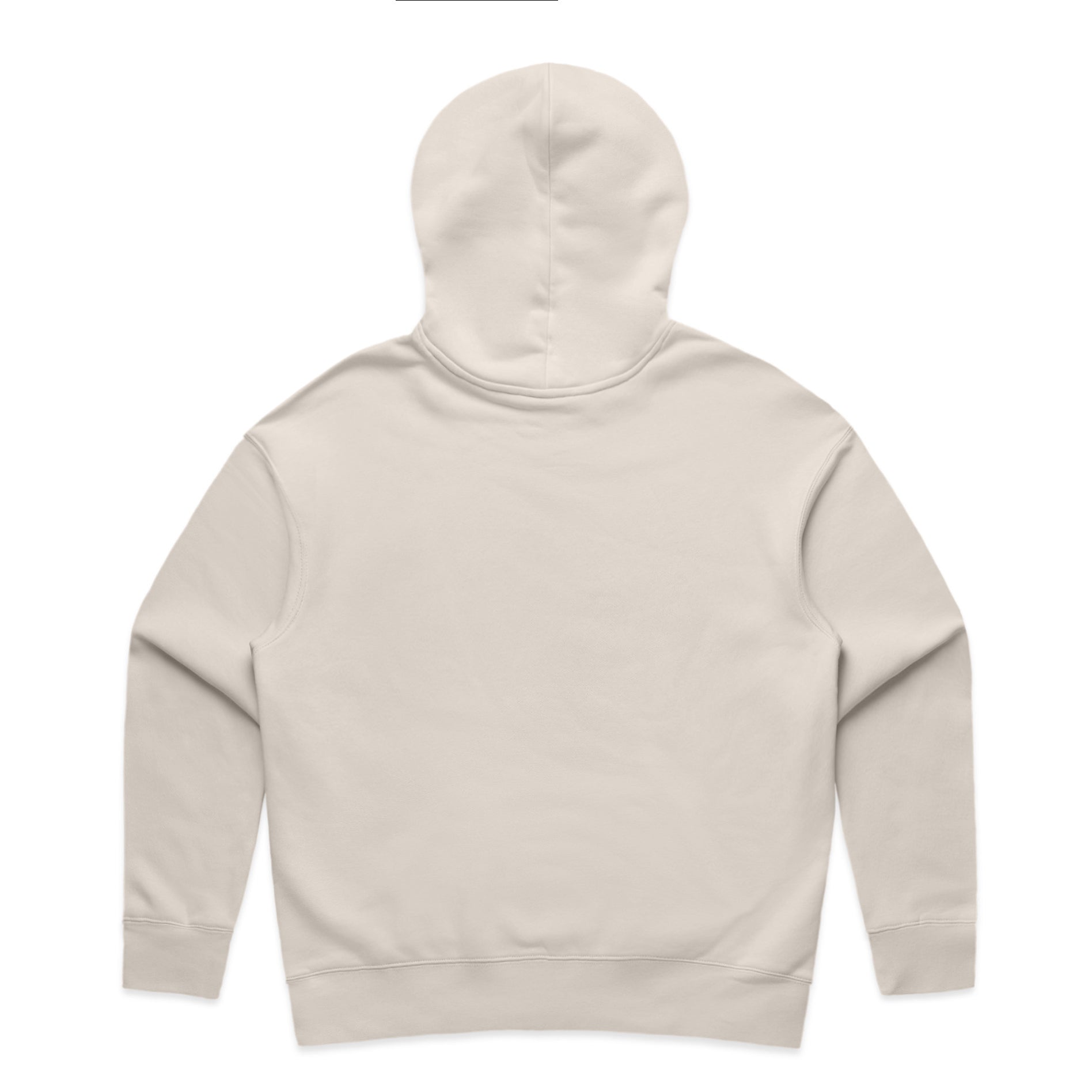 Ascolour Wos Relax Hood 4161 Wos Relax Hood Bone Back - Custom Printed - Print Blanc