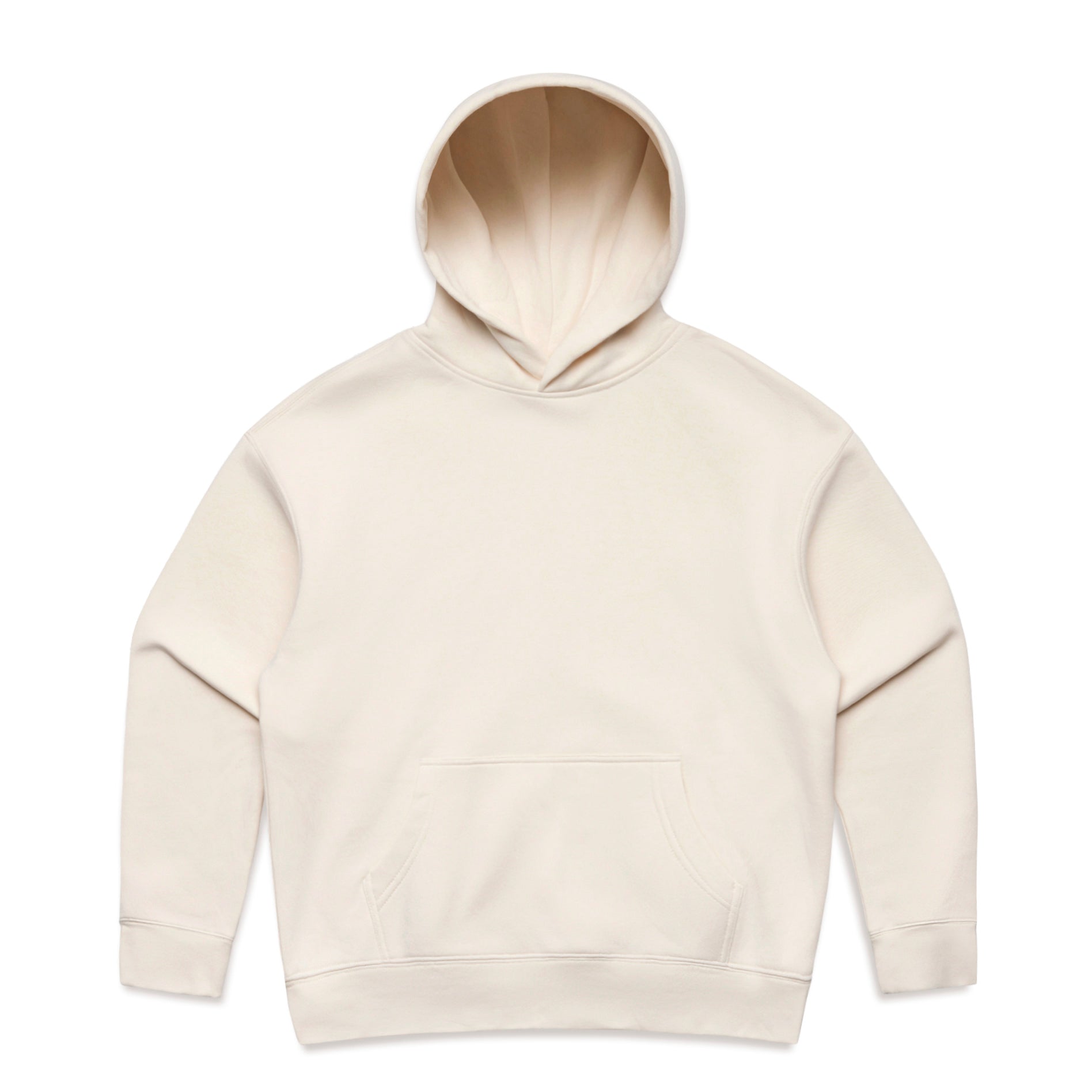 Ascolour Wos Relax Hood 4161 Wos Relax Hood Ecru Front - Custom Printed - Print Blanc
