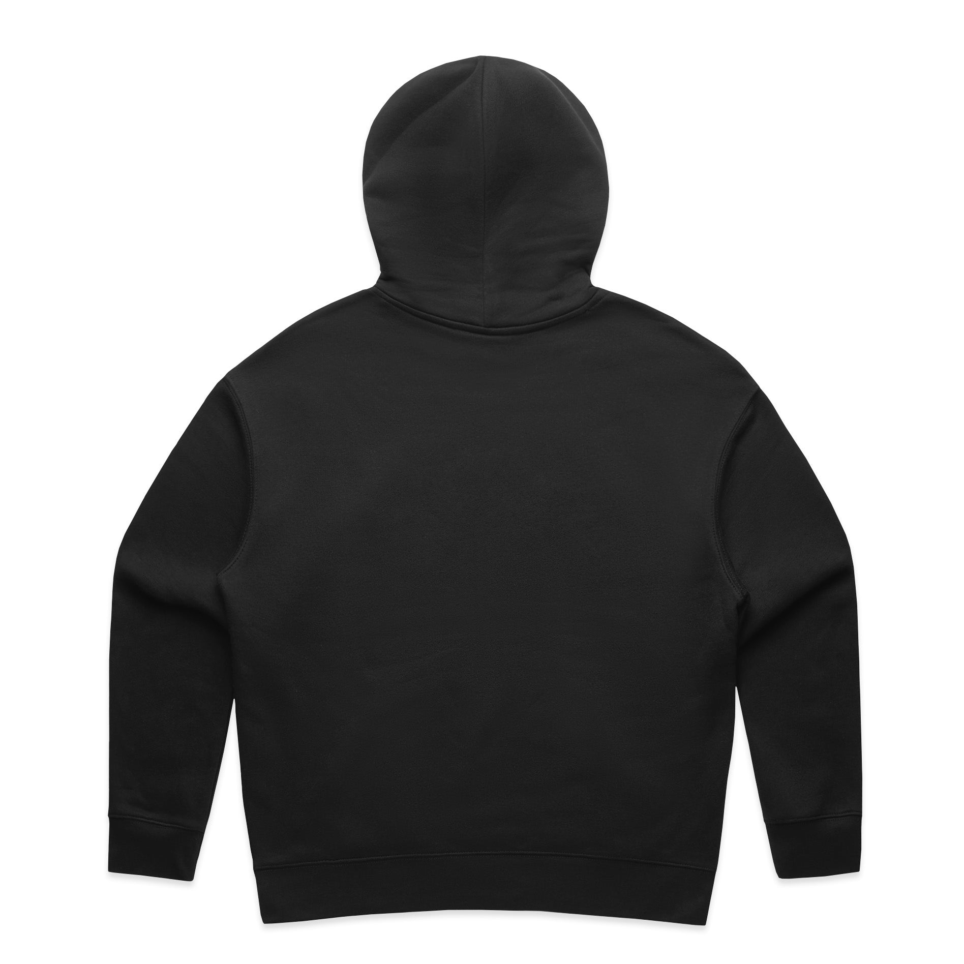 Ascolour Wos Relax Zip Hood 4162 Wos Relax Zip Black Back - Custom Printed - Print Blanc