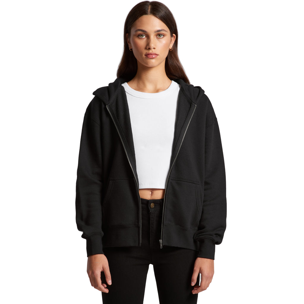 Ascolour Wos Relax Zip Hood 4162 Wos Relax Zip Front - Custom Printed - Print Blanc