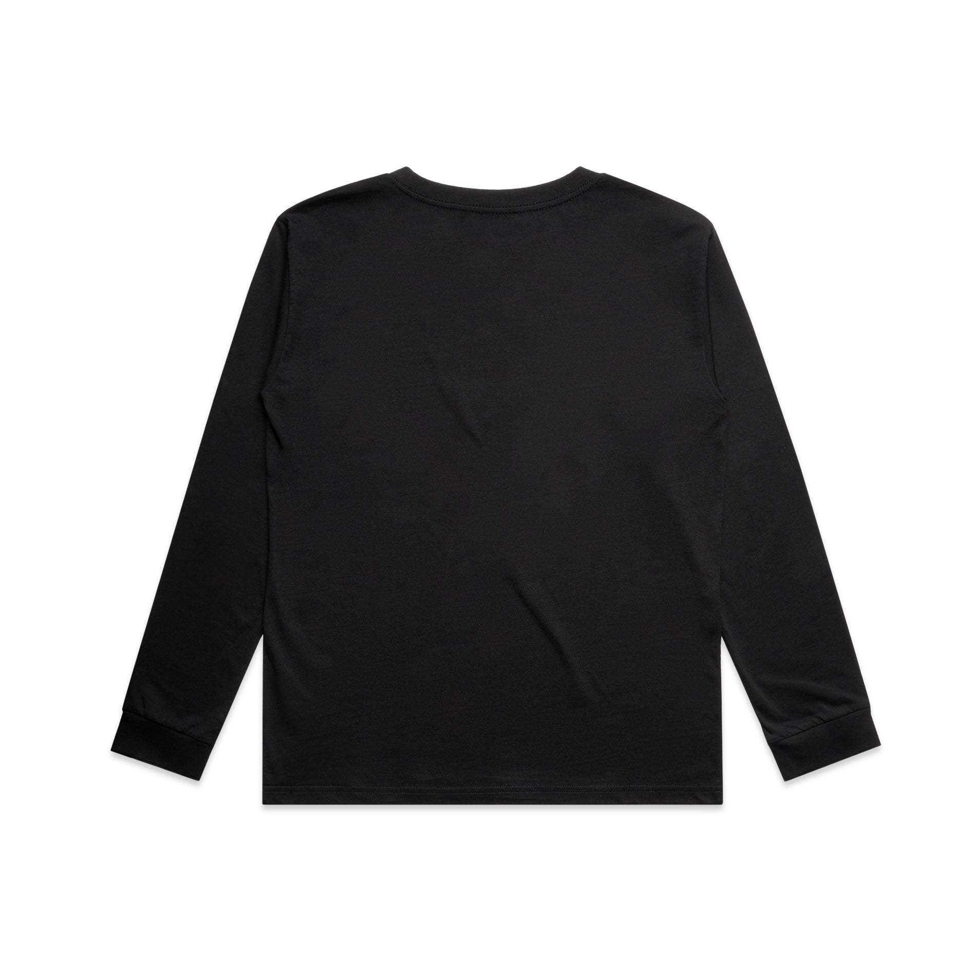 Ascolour Youth Classic Ls Tee 3063 Youth Classic Ls Tee Black Back - Custom Printed - Print Blanc