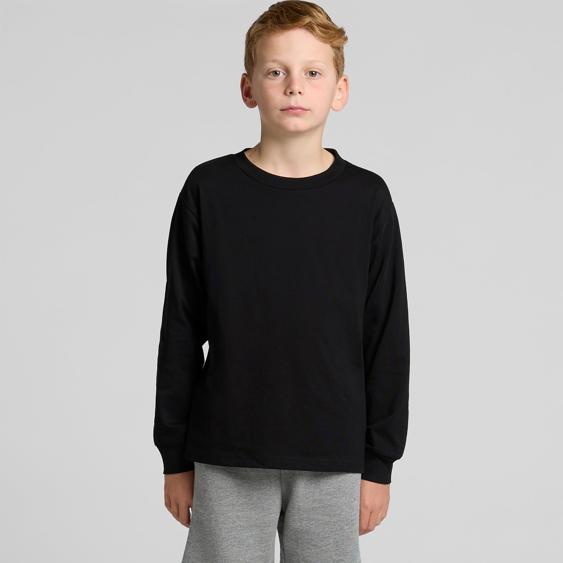 Ascolour Youth Classic Ls Tee 3063 Youth Classic Ls Tee Main Front - Custom Printed - Print Blanc