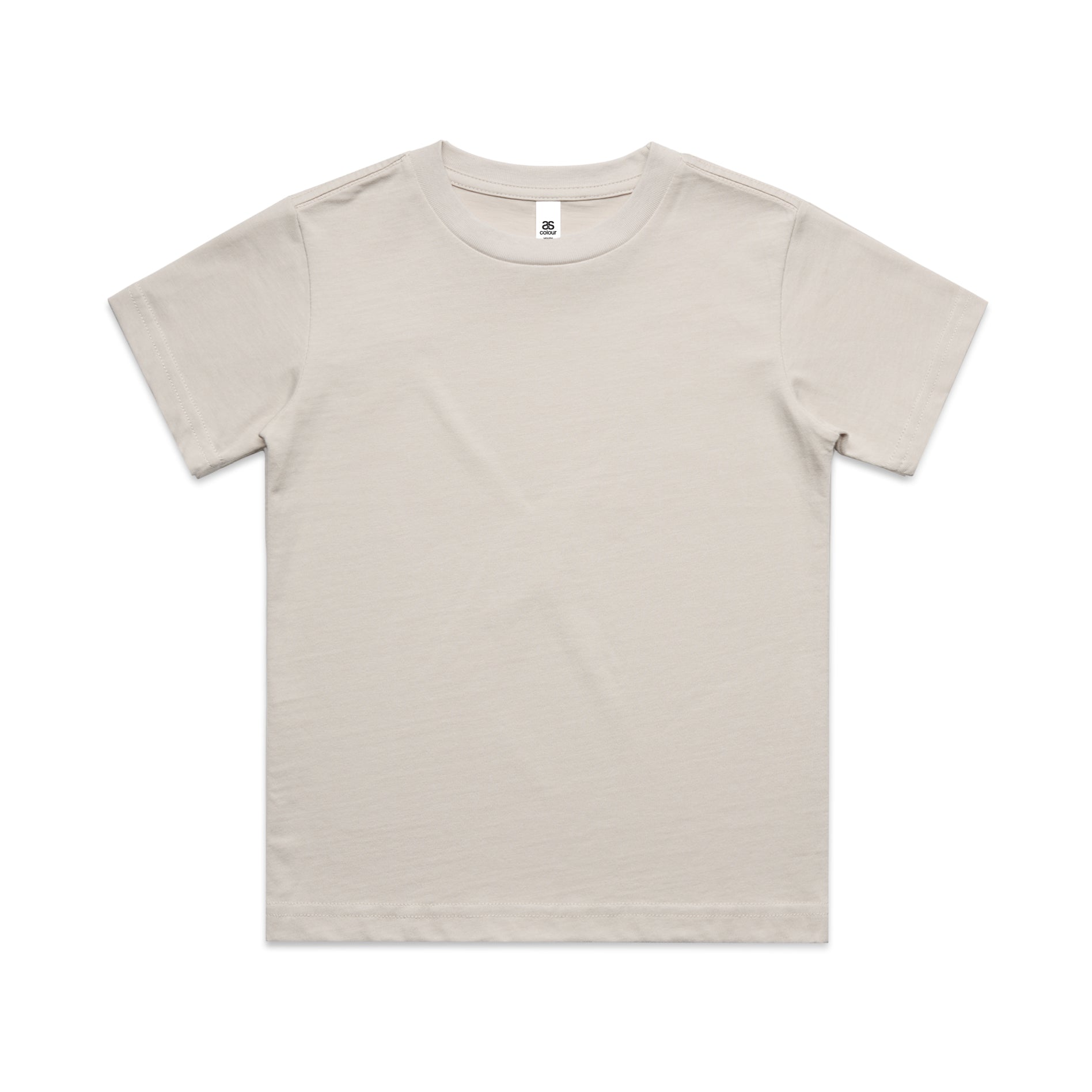 Ascolour Youth Classic Tee 3061 Youth Classic Tee Bone Front - Custom Printed - Print Blanc