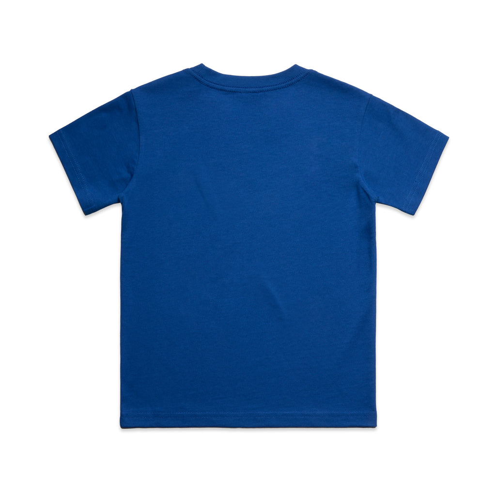 Ascolour Youth Classic Tee 3061 Youth Classic Tee Bright Royal Back - Custom Printed - Print Blanc