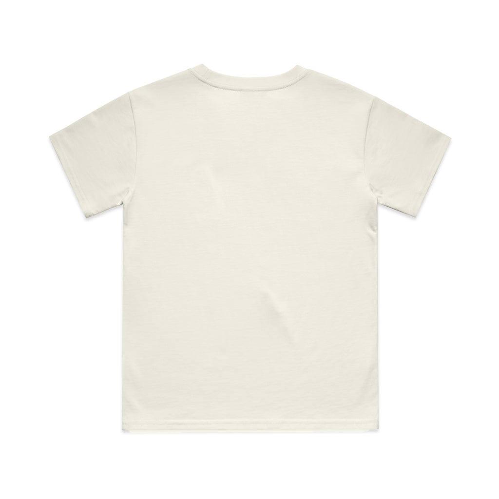 Ascolour Youth Classic Tee 3061 Youth Classic Tee Ecru Back - Custom Printed - Print Blanc