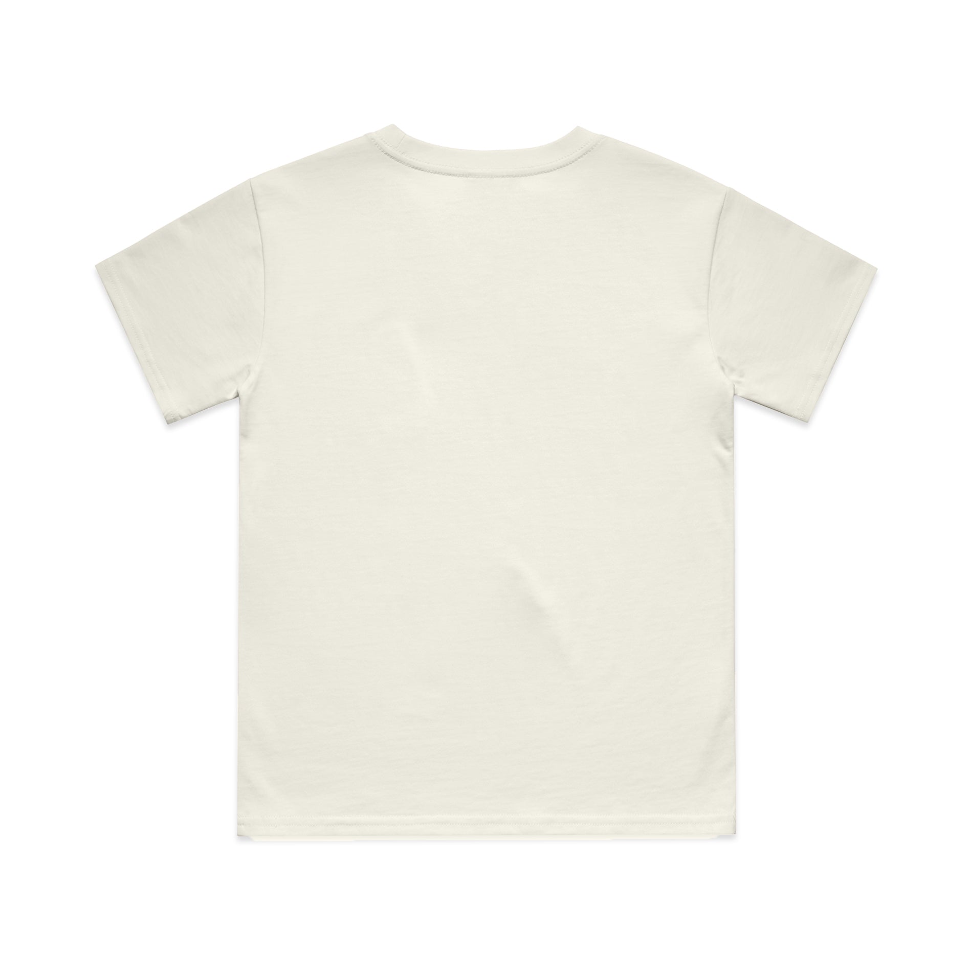 Ascolour Youth Classic Tee 3061 Youth Classic Tee Ecru Back - Custom Printed - Print Blanc