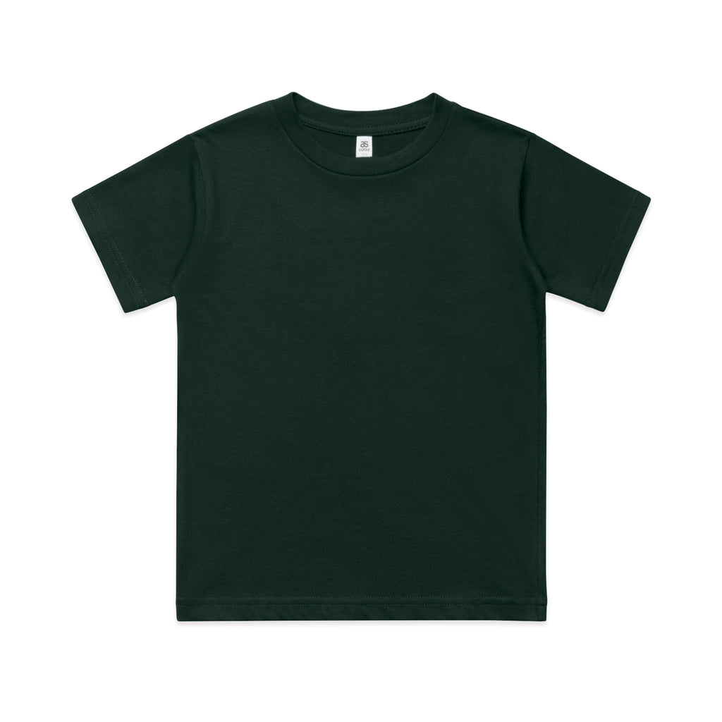 Ascolour Youth Classic Tee 3061 Youth Classic Tee Pine Green Front - Custom Printed - Print Blanc