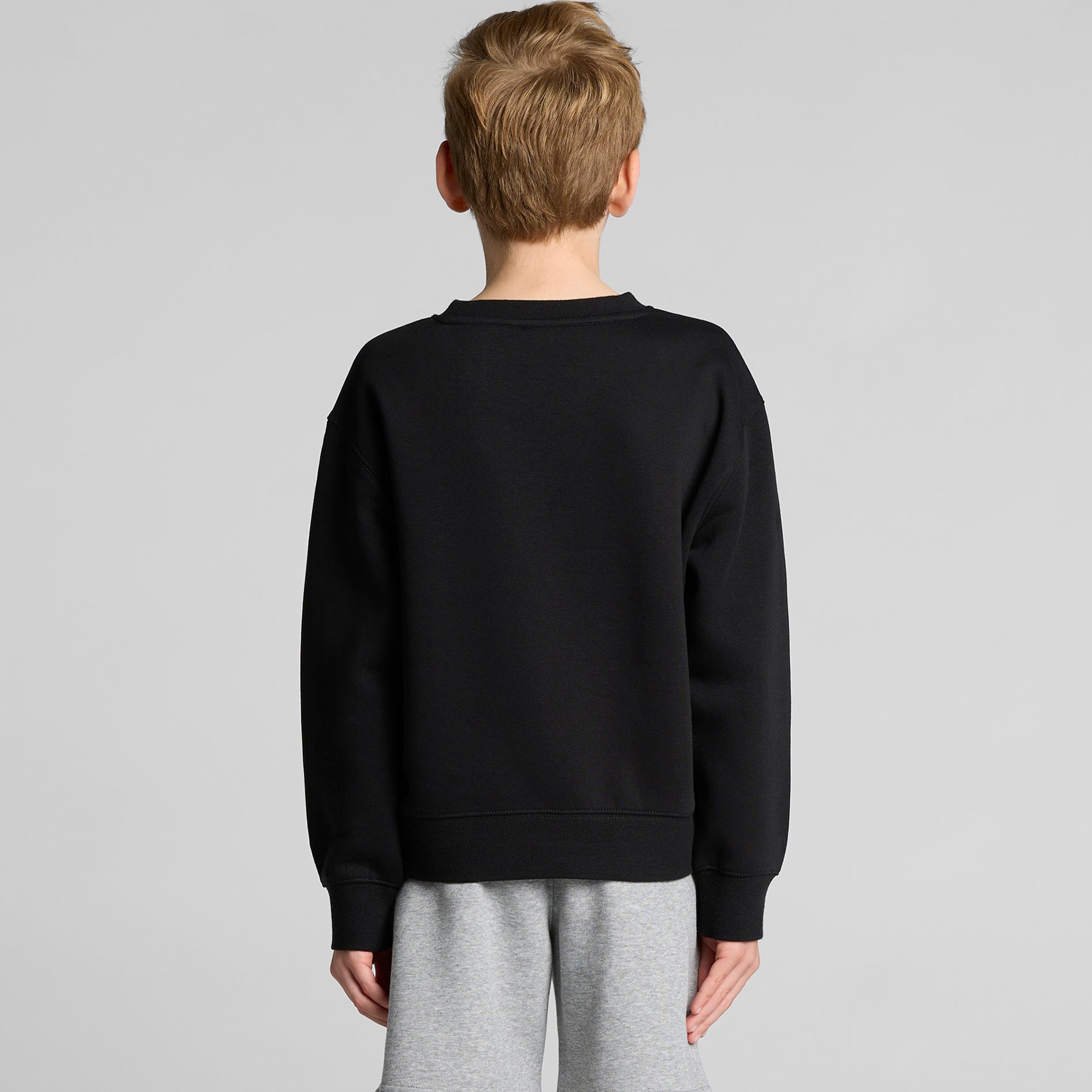 Ascolour Youth Relax Crew 3035 Youth Relax Crew Back - Custom Printed - Print Blanc