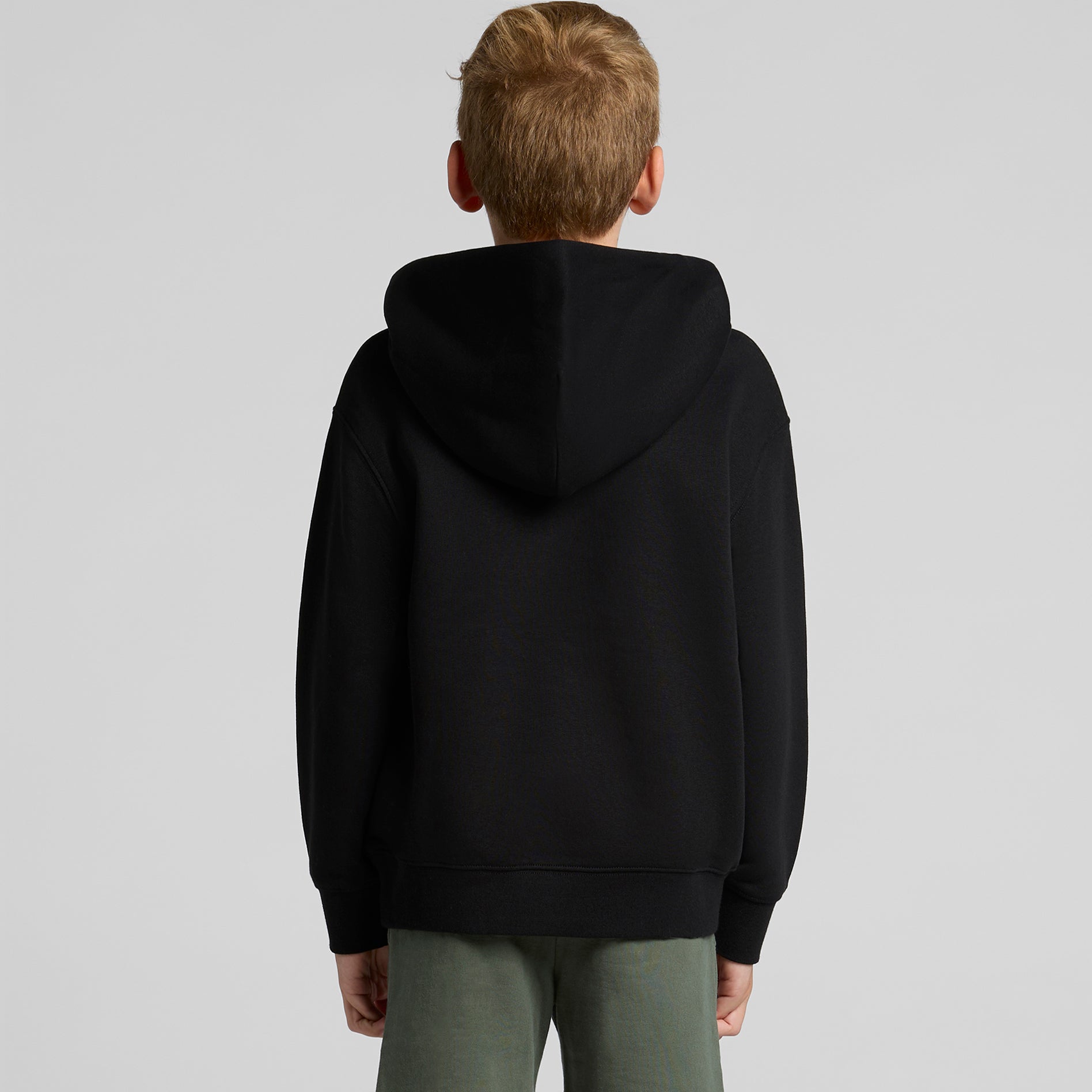 Ascolour Youth Relax Hood 3037 Youth Relax Hood Back - Custom Printed - Print Blanc