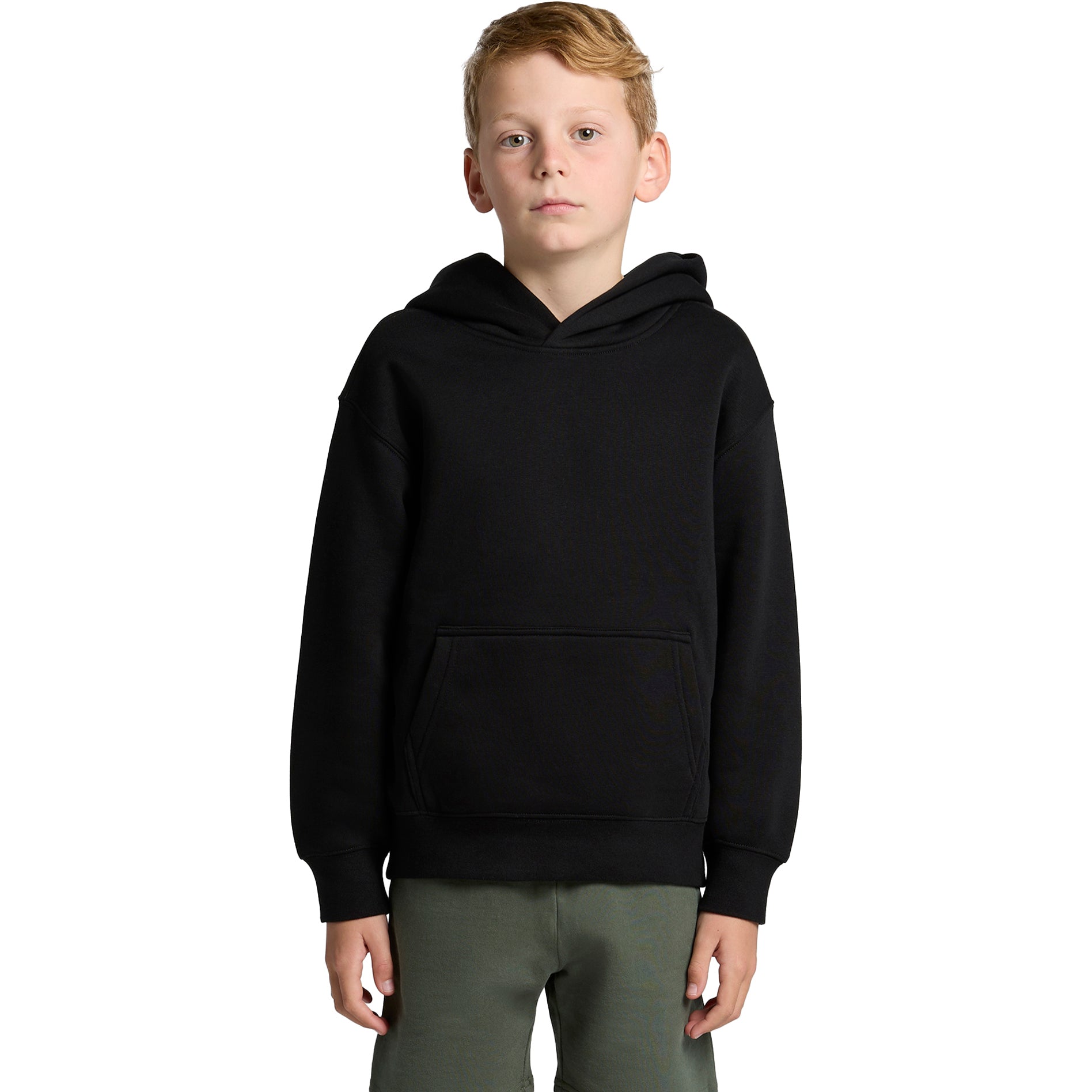 Ascolour Youth Relax Hood 3037 Youth Relax Hood Front - Custom Printed - Print Blanc