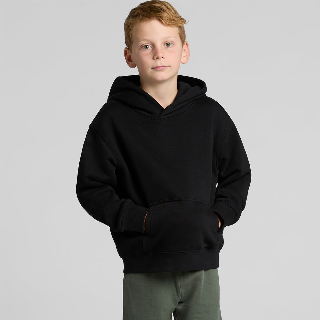 Ascolour Youth Relax Hood 3037 Youth Relax Hood Loose Front - Custom Printed - Print Blanc