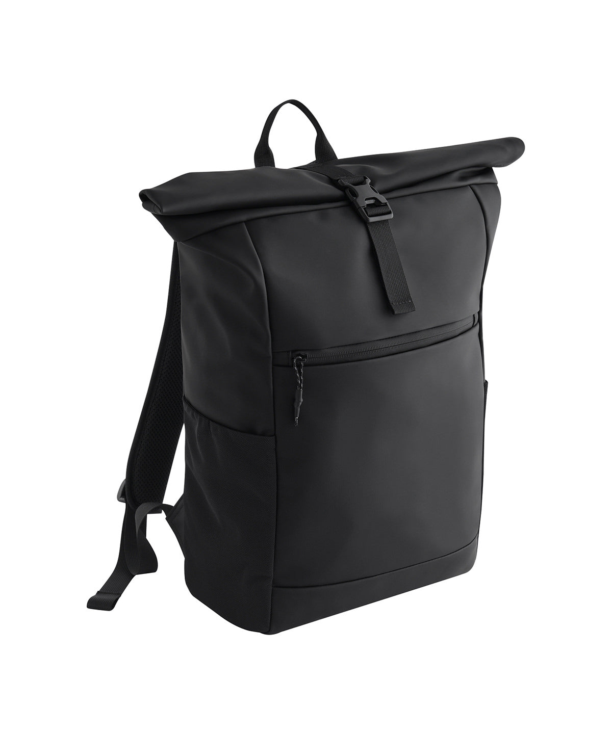 Bagbase Athlux Roll-Top Backpack - Black - Custom Printed - Print Blanc