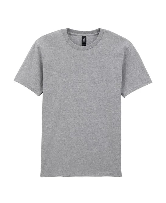 Gildan Hammer T-shirt - Sport Grey - Custom Printed - Print Blanc