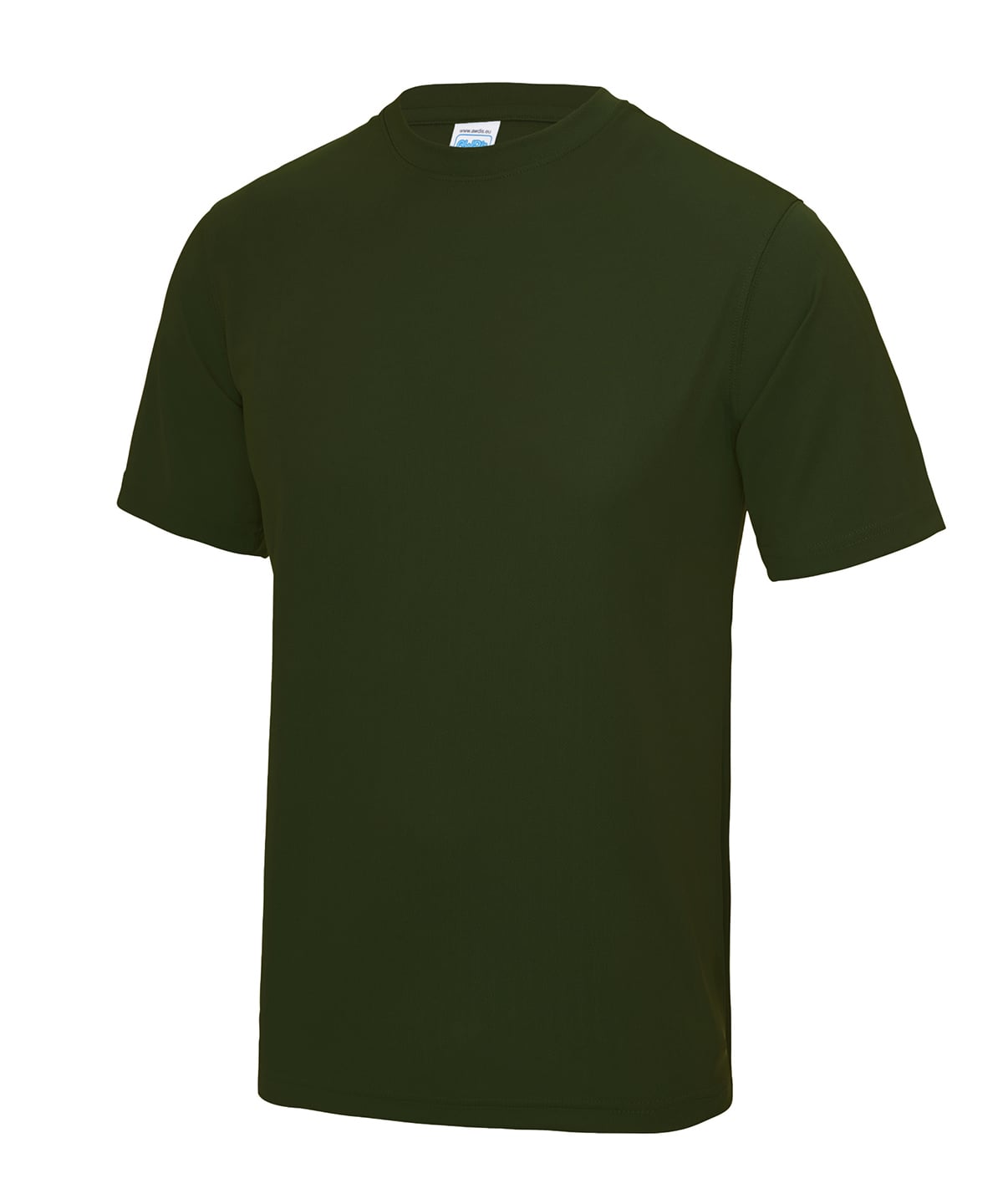 AWDis Cool T - Combat Green - Custom Printed - Print Blanc