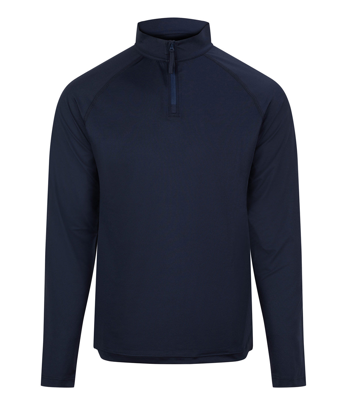 AWDis Lightweight Active 1/4 Zip - French Navy - Custom Printed - Print Blanc