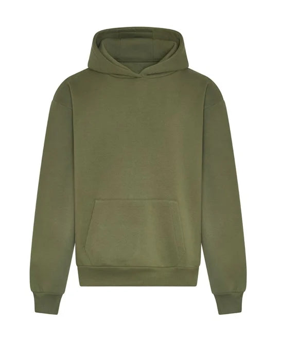 AWDis Heavyweight Hoodie - Earthy Green - Custom Printed - Print Blanc