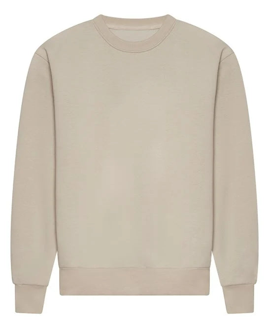 AWDis Heavyweight Sweatshirt - Natural Stone - Custom Printed - Print Blanc