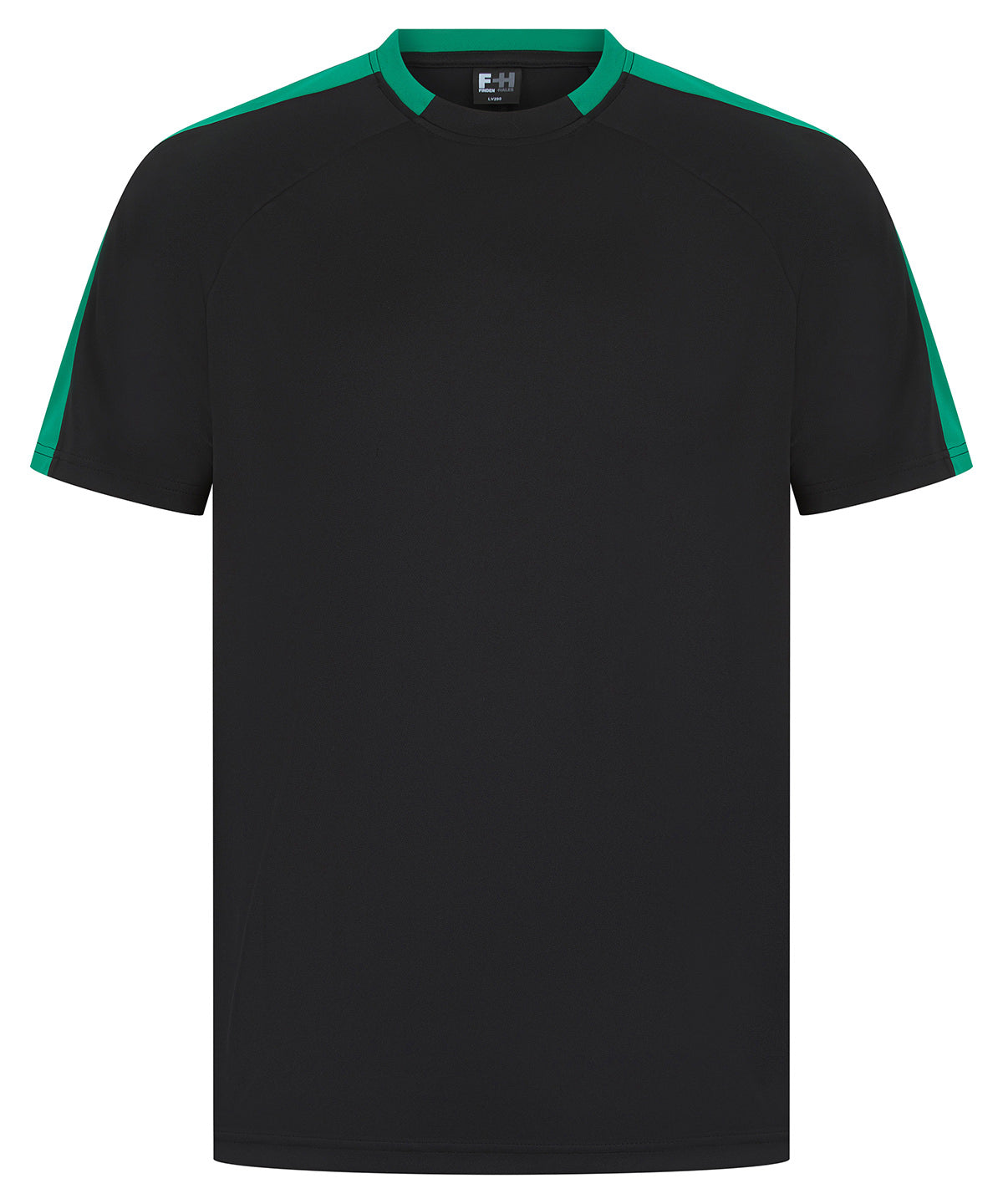 Finden & Hales Unisex Team T-shirt - Black Emerald - Custom Printed - Print Blanc