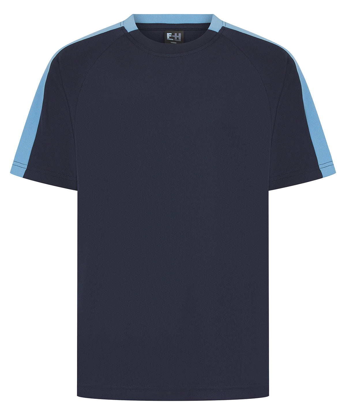 Finden & Hales Unisex Team T-shirt - Navy Sky - Custom Printed - Print Blanc