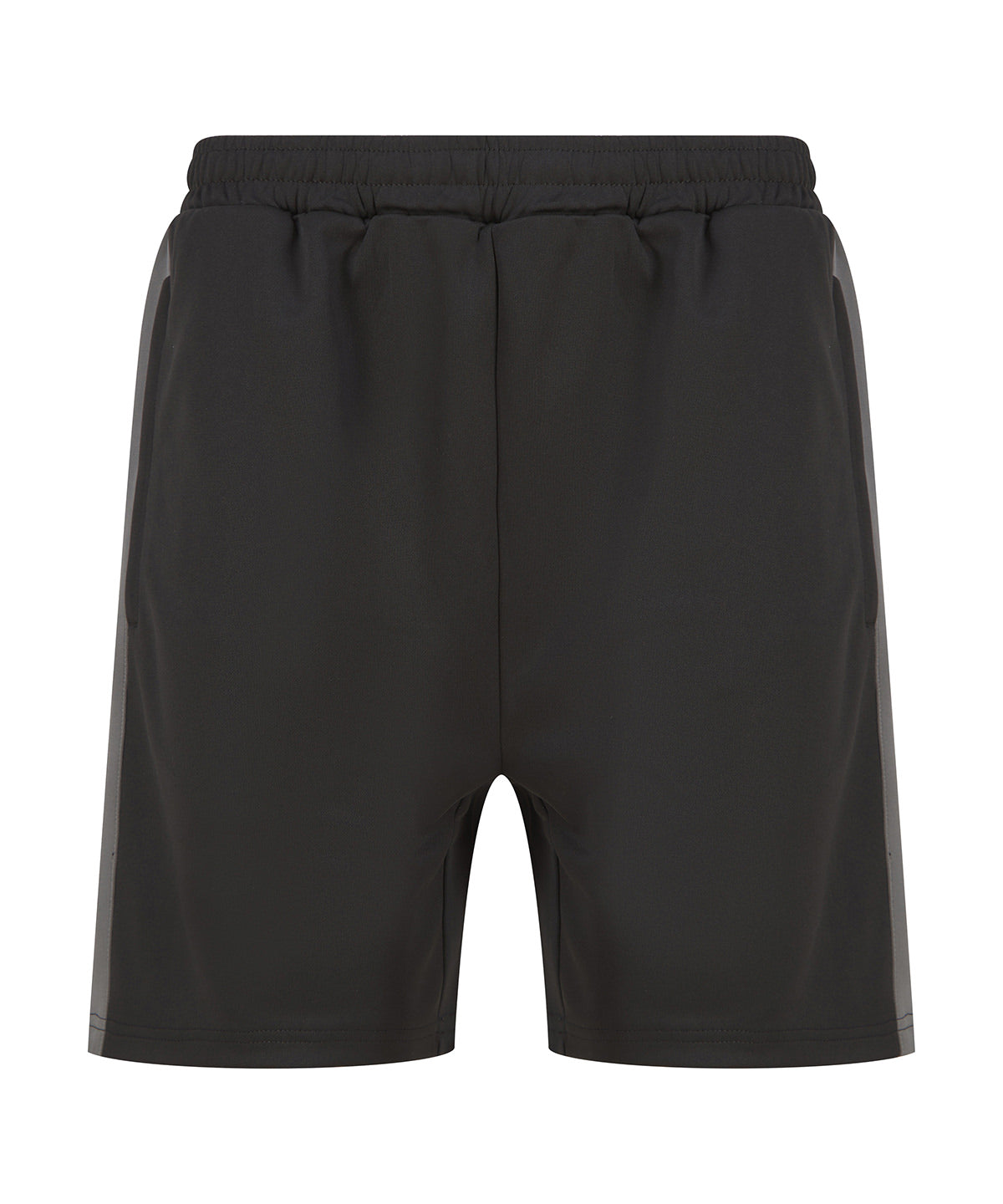 Finden & Hales Knitted Shorts with Zip Pockets - Black Gunmetal - Custom Printed - Print Blanc